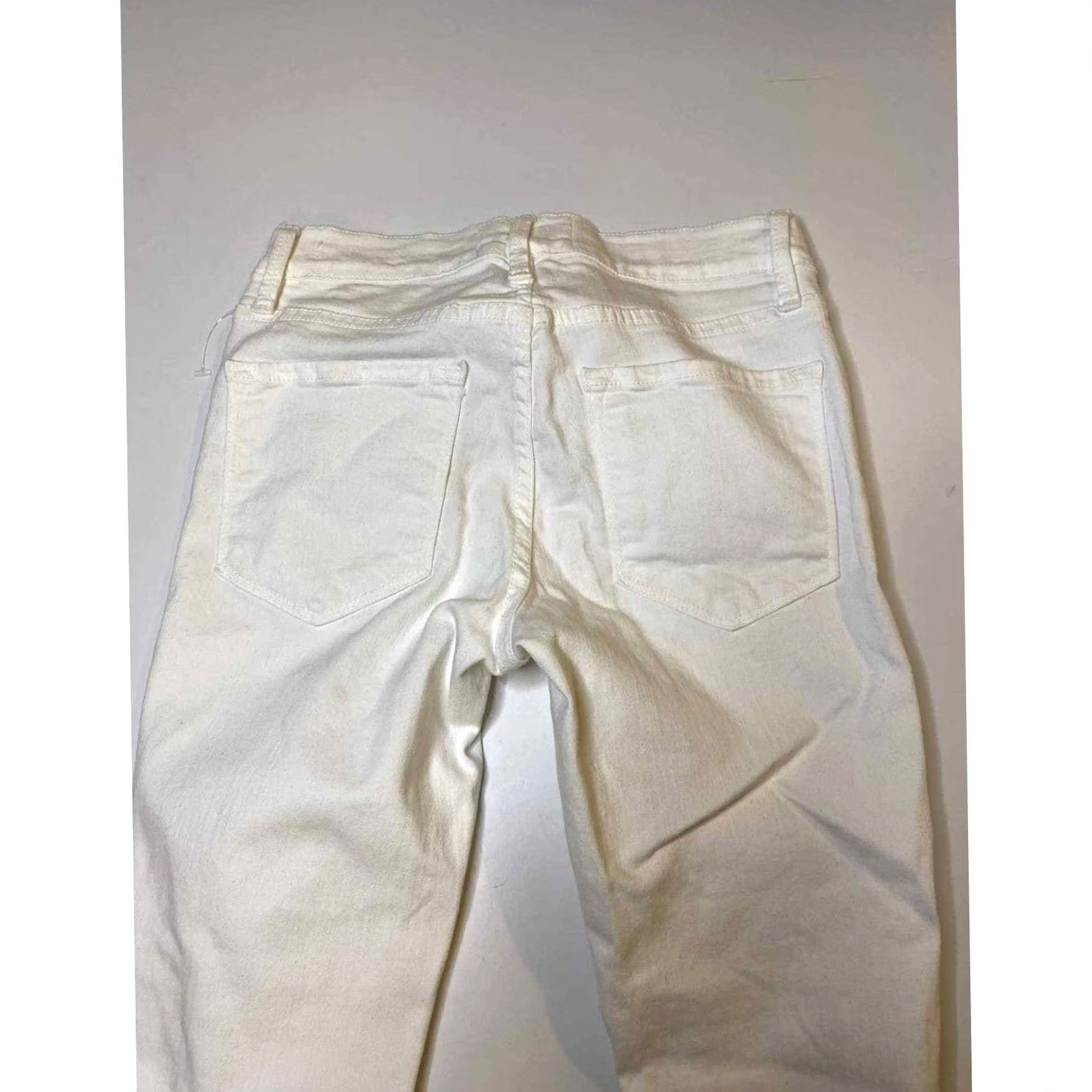 Frame FRAME Le Skinny De Jeanne White Women Jeans Size 24 Size 32" / US 10 / IT 46 - 4 Thumbnail