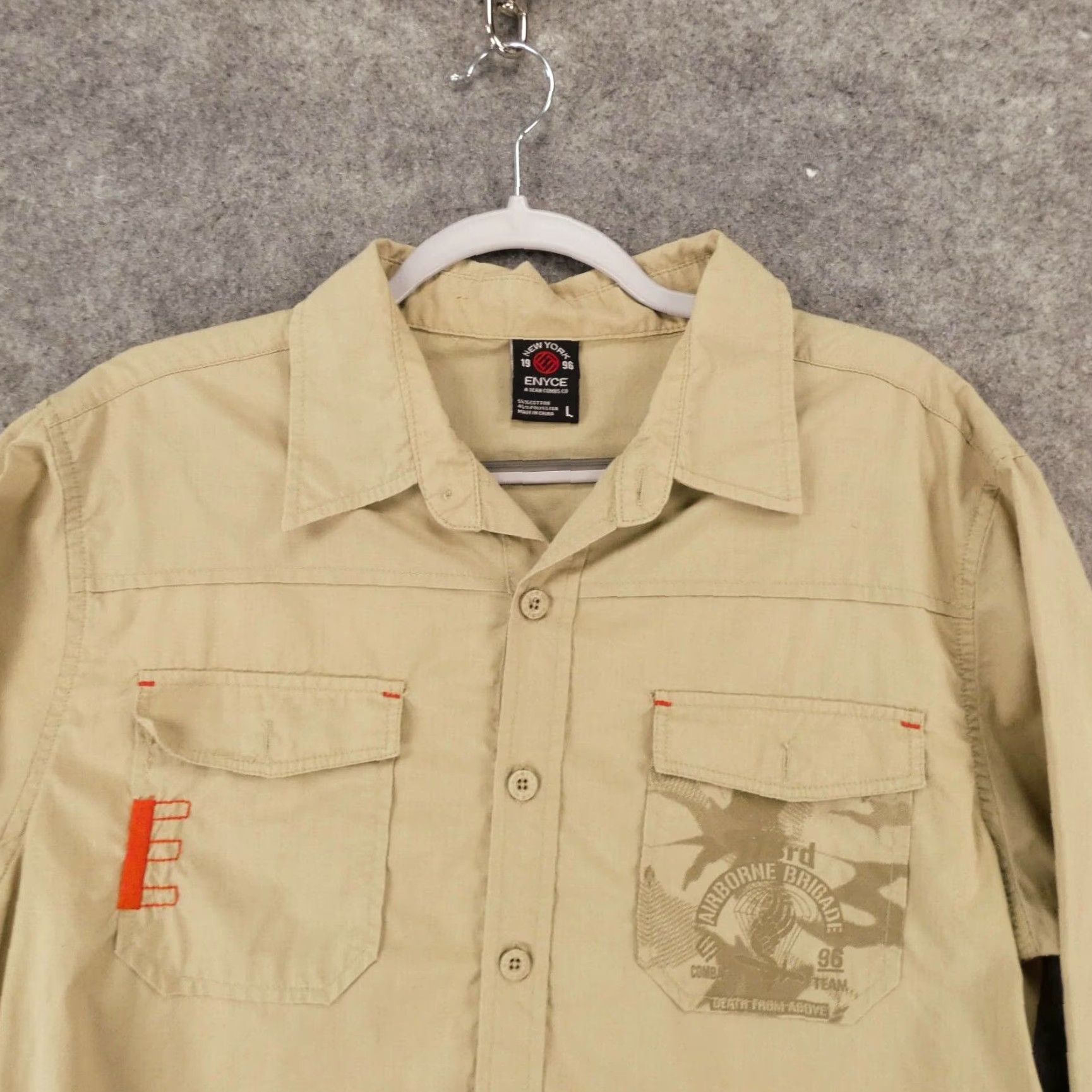 Enyce Enyce Shirt Mens L Button-Up Blue Size US L / EU 52-54 / 3 - 2 Thumbnail