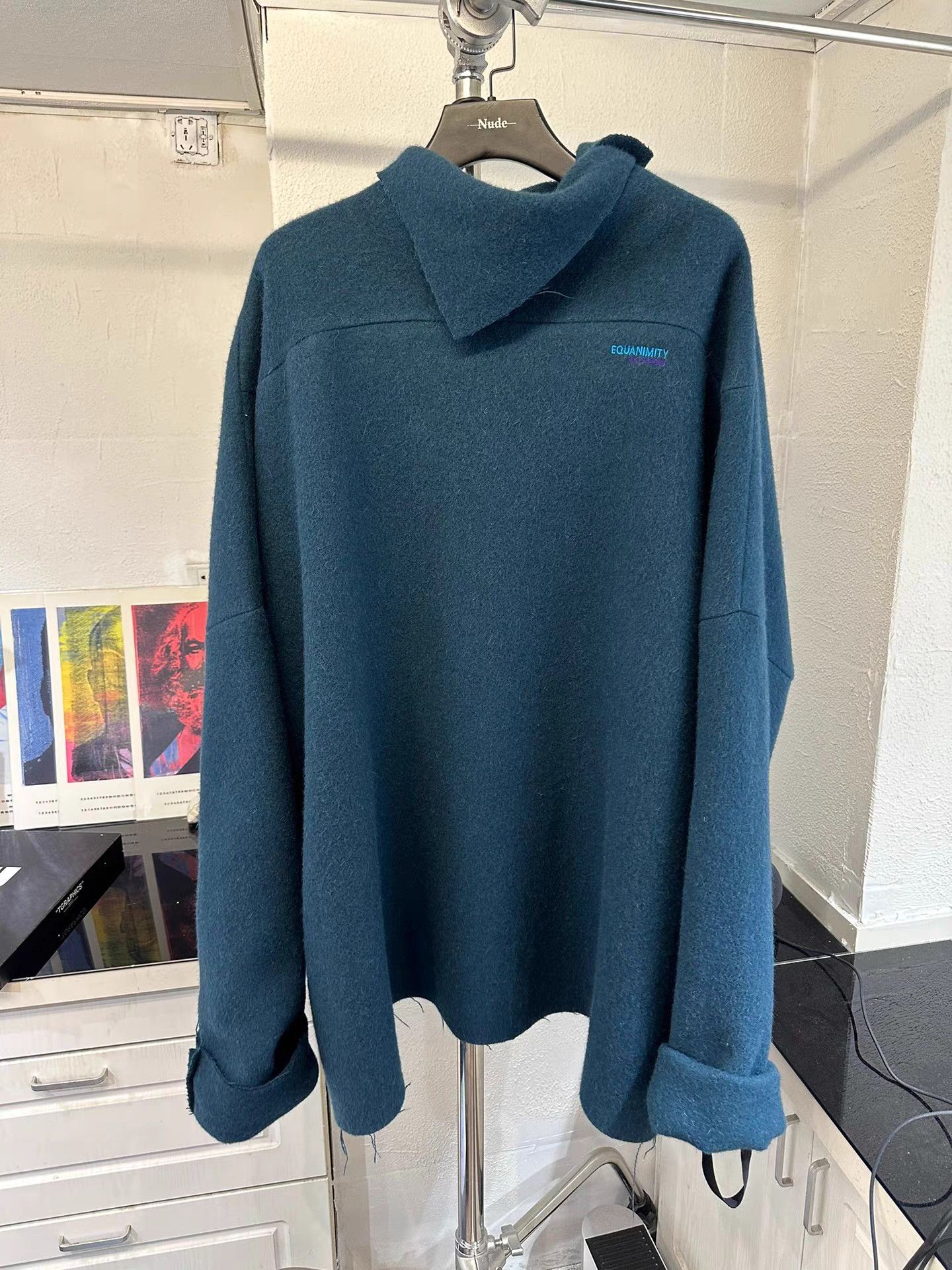 Raf Simons Raf Simons 21AW Wool Blend Pullover Triangle Collar Coat K20 Size S / US 4 / IT 40 - 1 Thumbnail