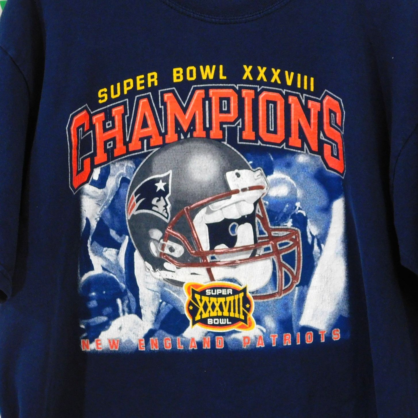 Gildan New England Patriots Super Bowl 38 Champs Tee Size L Helmet Size US L / EU 52-54 / 3 - 4 Thumbnail