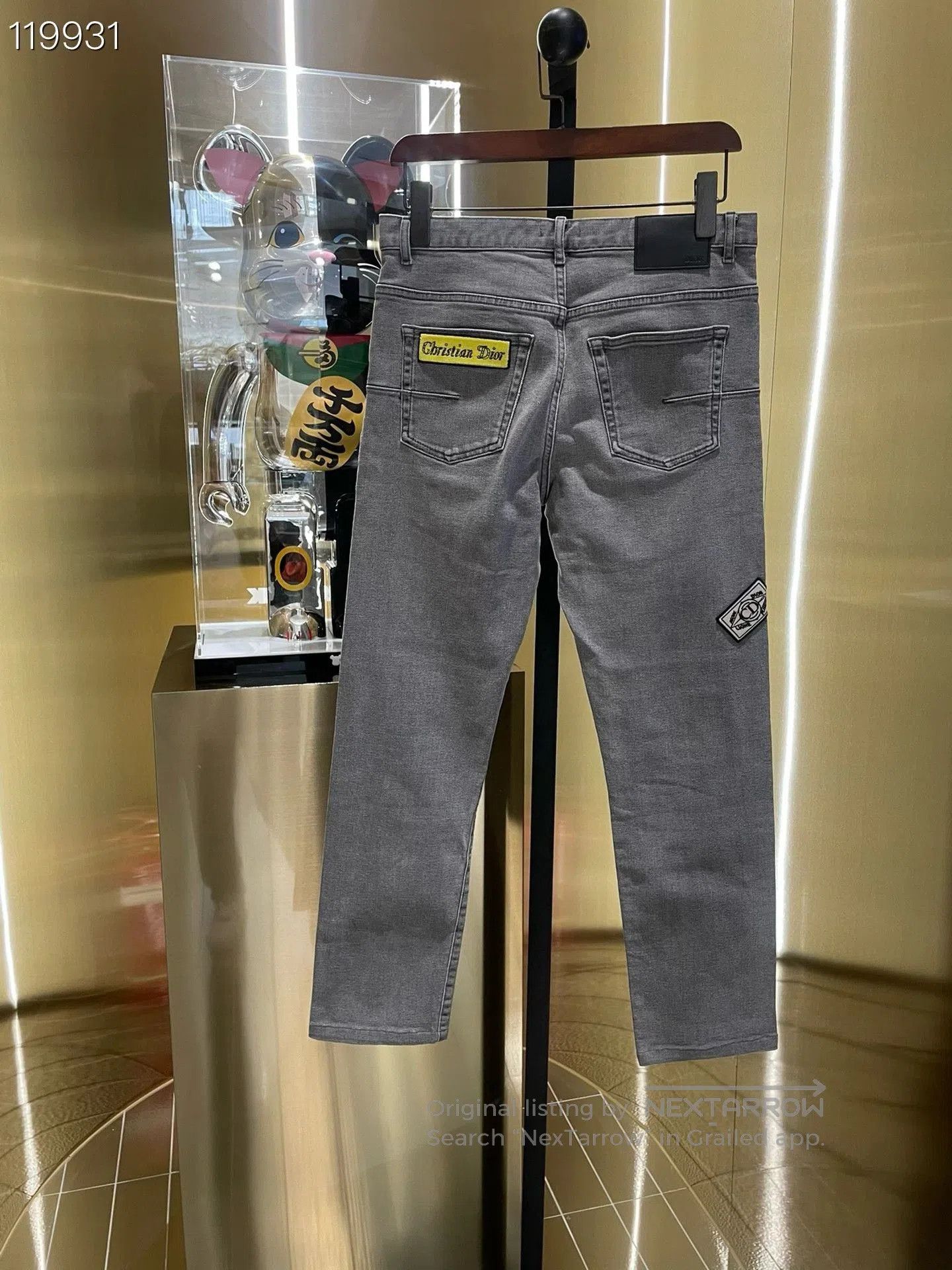 Dior Dior 079124M Gray Straight. Size US 29 - 2 Thumbnail