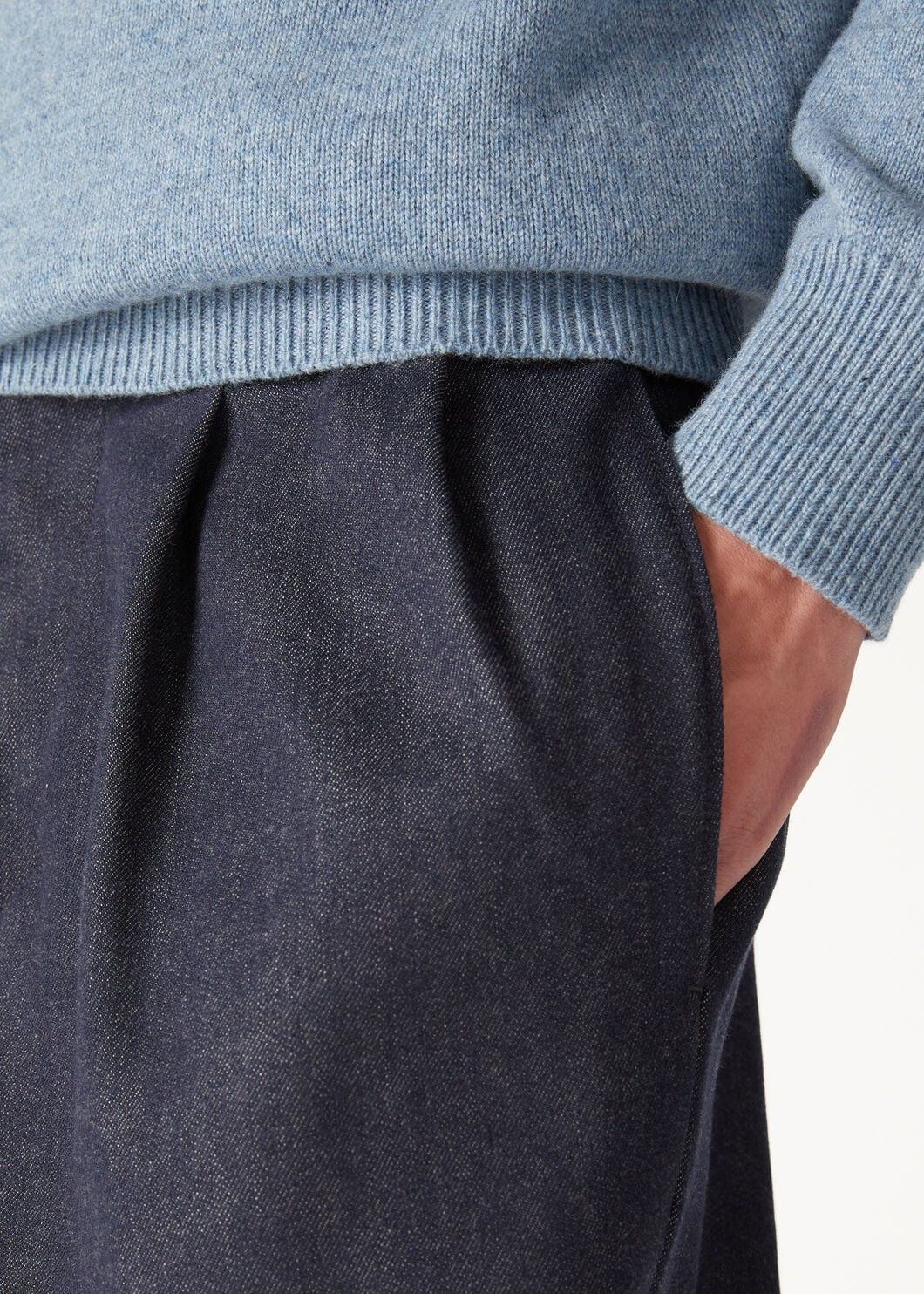 Loro Piana o1w1db10725 FAO4415 Gosen Cash Denim Pant in Dark Blue Size US 30 / EU 46 - 3 Thumbnail