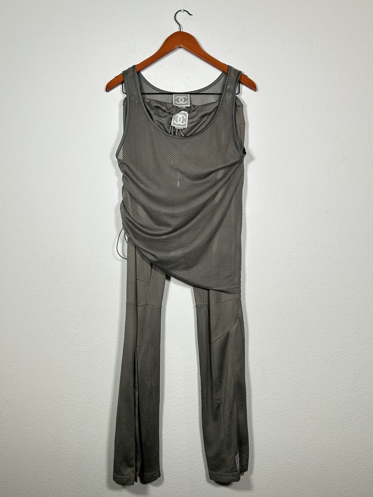 Chanel SS03 Mesh Runway Set Tank Top & Pants Size US 30 / EU 46 - 1 Thumbnail