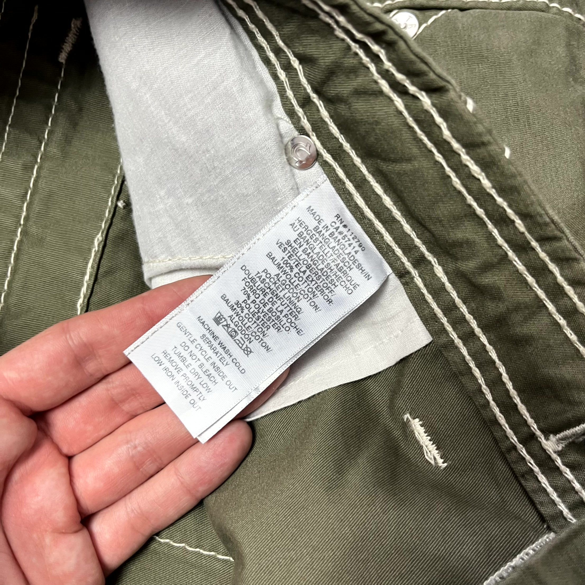 True Religion True Religion Cargo Green Khaki Pants Big T Size 38 2XL Size US 38 / EU 54 - 8 Thumbnail