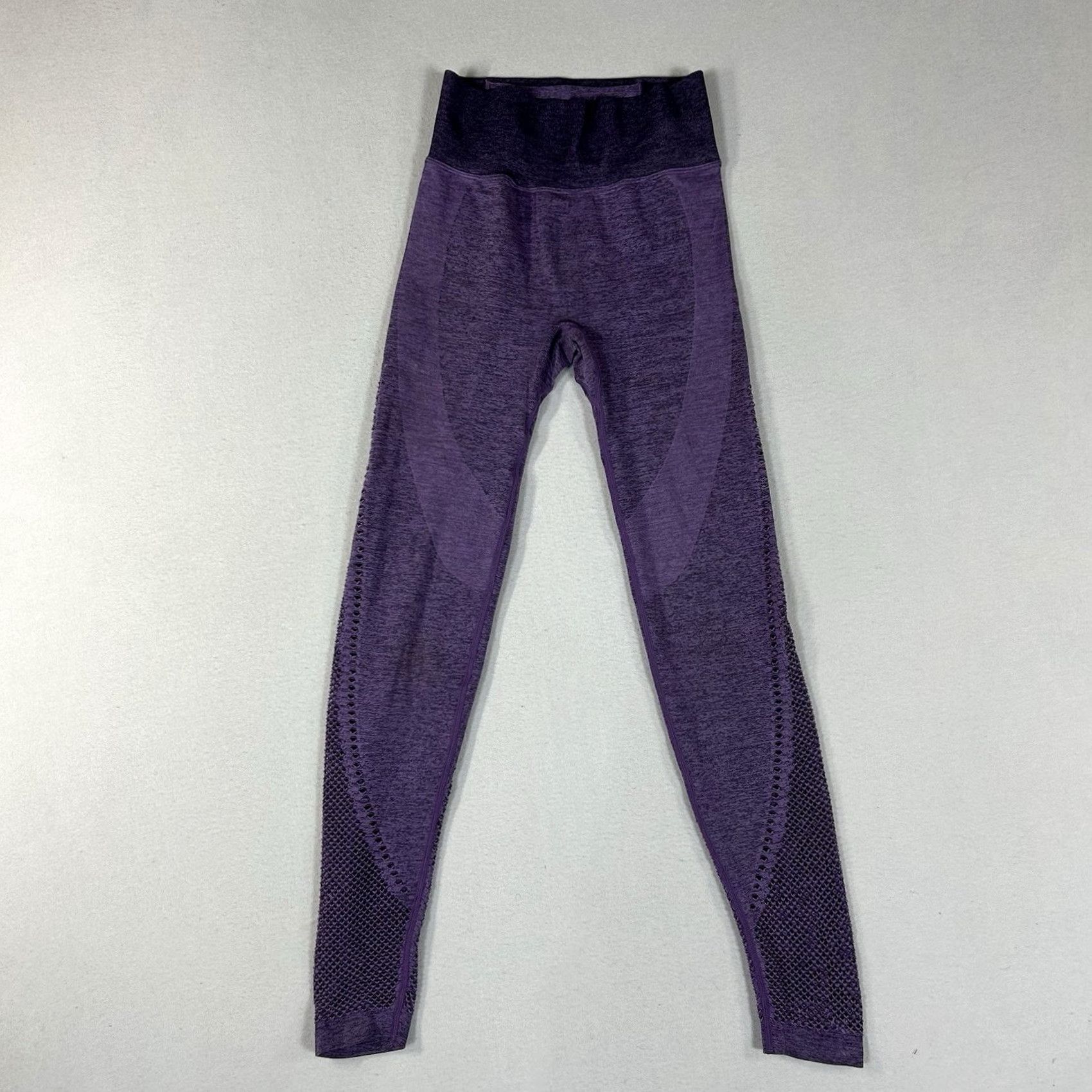 Pinko Pink Active Purple Seamless High Waist Leggings Womens XS Athletic Yoga Pants Size 26" / US 2 / IT 38 - 2 Thumbnail