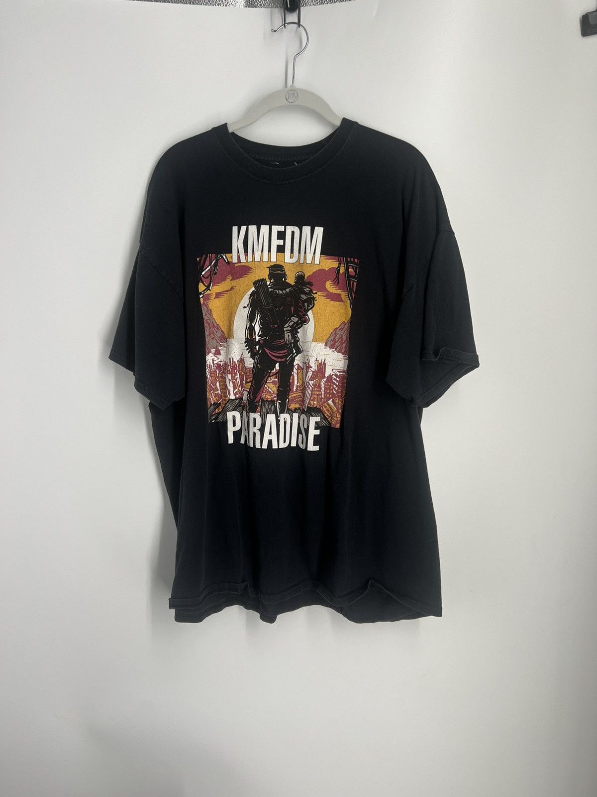 #90年物 KMFDM MONEY Tシャツ 黒色 90年物 KMFDM MONEY Tシャツ 黒色