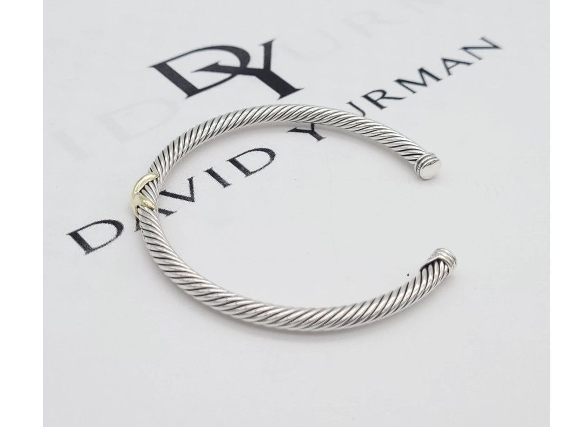 David Yurman David Yurman X18k Classic Cable Bangle 4mm Sz Medium Size ONE SIZE - 4 Thumbnail