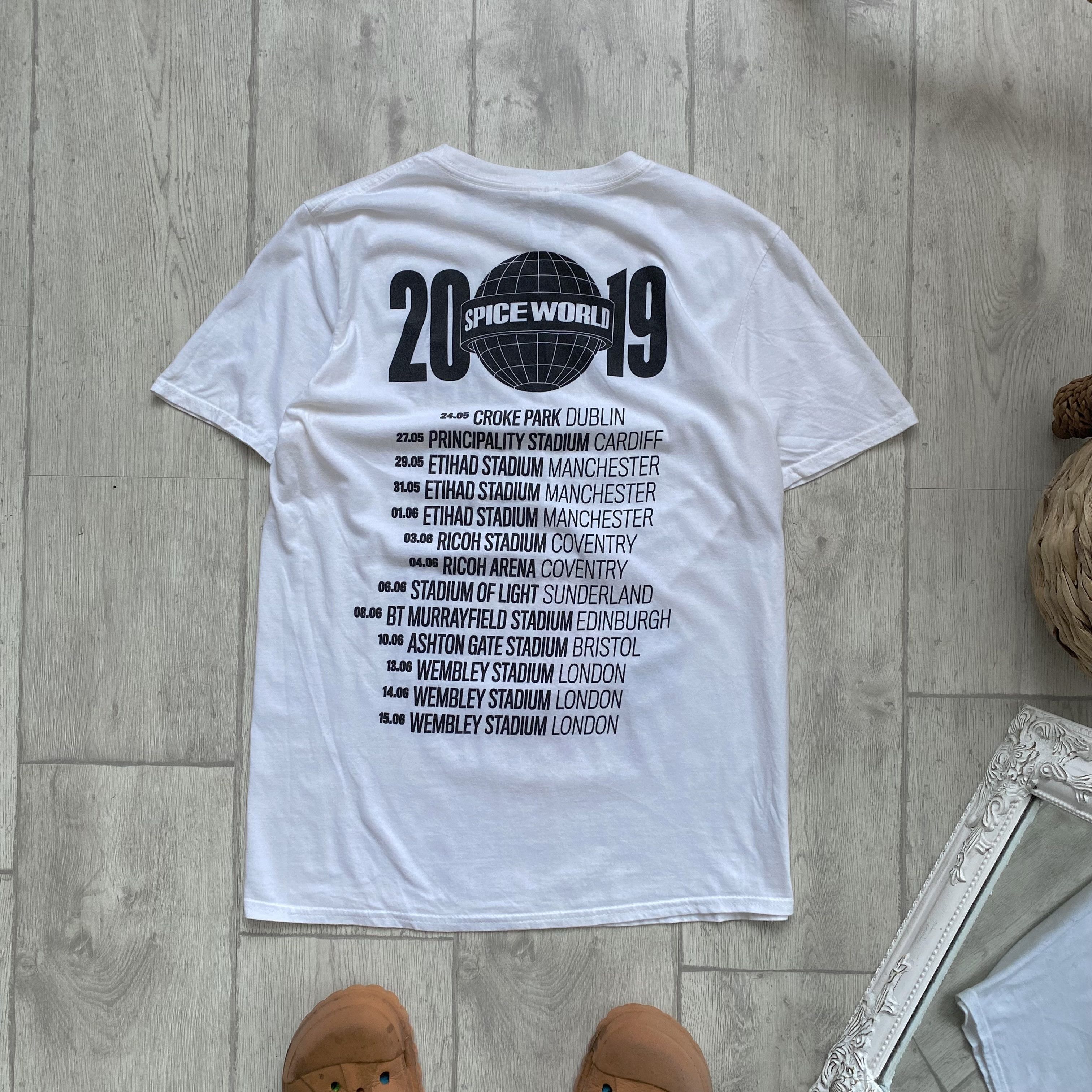 Band Tees 🎙️ Spice Girls 2019 Spice World Tour White Band Tee y2k Size US M / EU 48-50 / 2 - 7 Thumbnail
