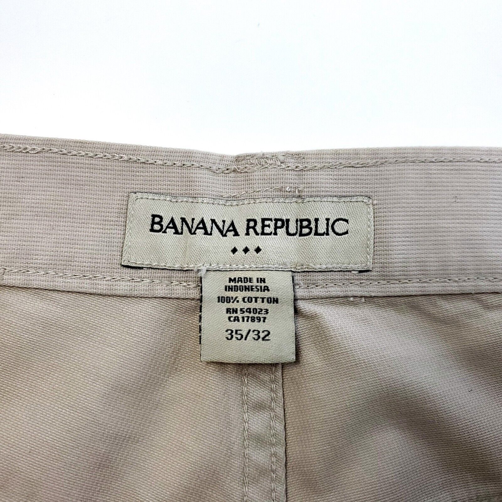 Banana Republic DAMAGED Banana Republic Cotton Denim Cream Tan Jeans 35/32 M Size US 35 - 3 Thumbnail