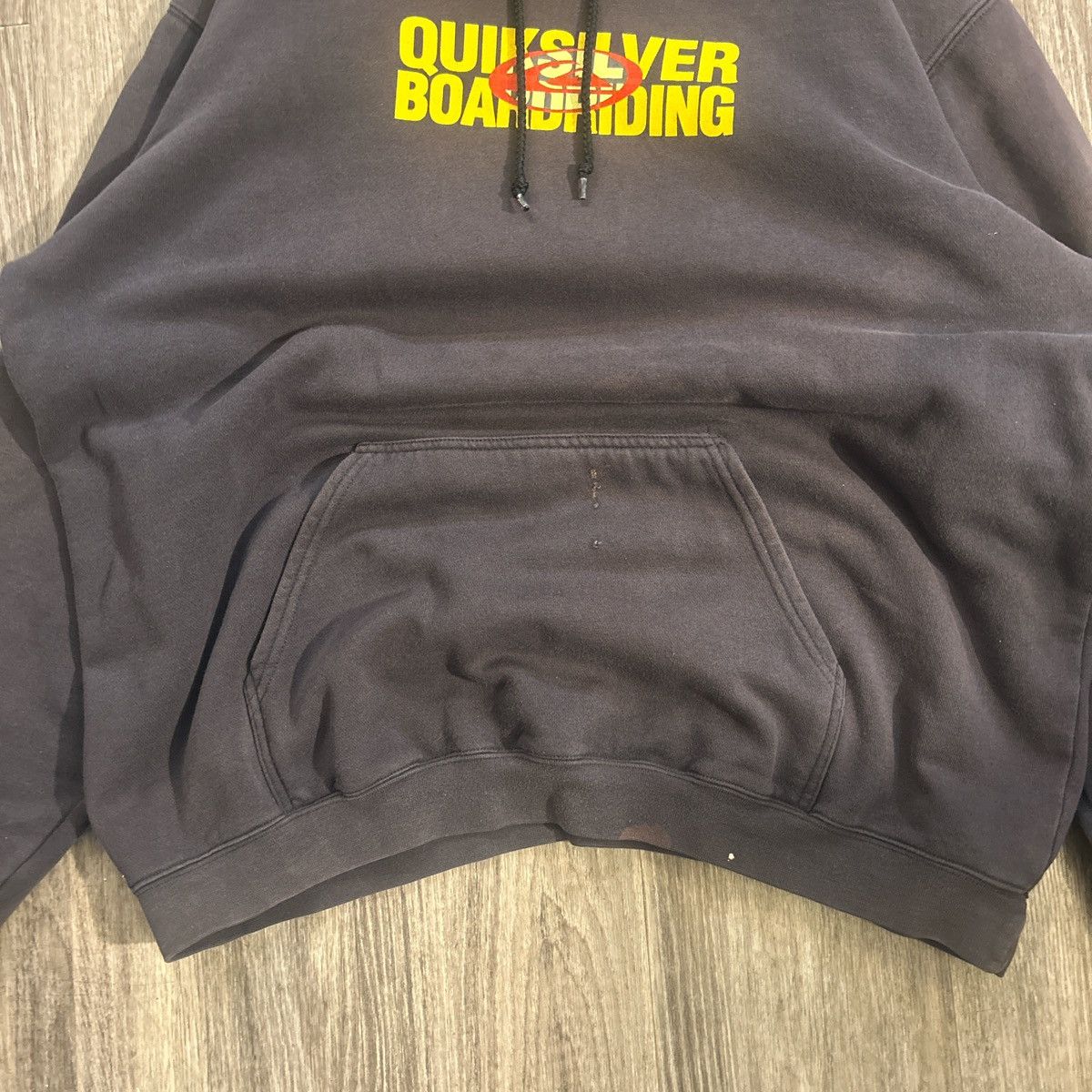 Quiksilver Quiksilver Boarding Vintage Pullover Hoodie Faded Black Y2K Size US L / EU 52-54 / 3 - 3 Thumbnail