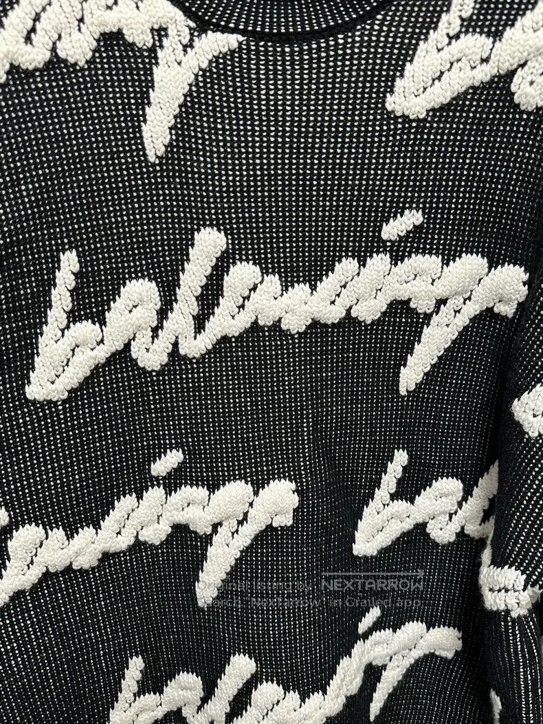 Balenciaga Balenciaga Script Logo Barrage Sweater. Size US S / EU 44-46 / 1 - 3 Thumbnail