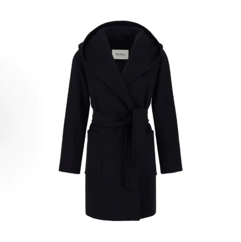 Max Mara MaxMara Elegant Black Women's Coat 0089 Size S / US 4 / IT 40 - 1 Thumbnail