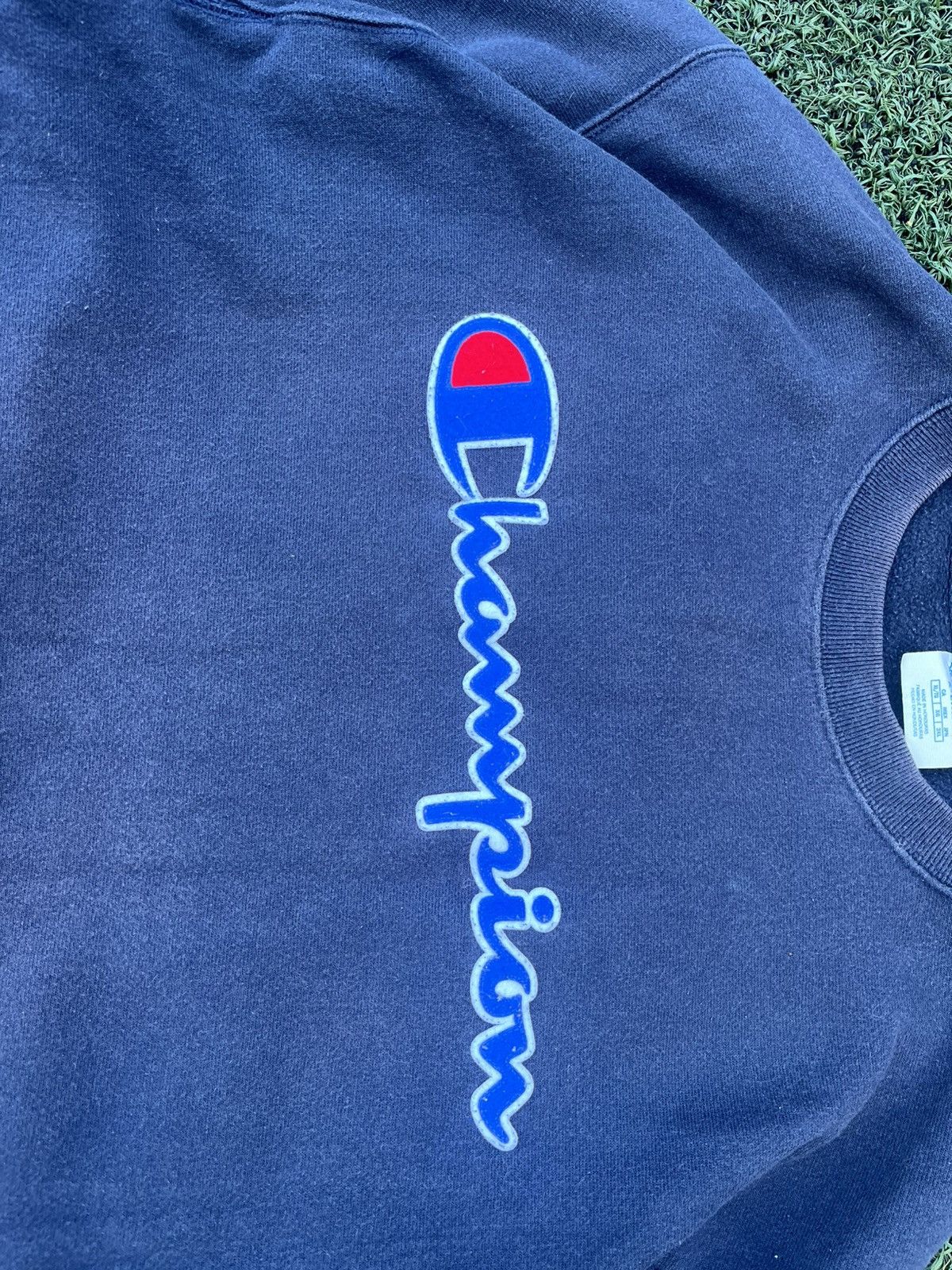 Champion Champion Reverse Weave Big Logo Crewneck Navy XL Size US XL / EU 56 / 4 - 3 Thumbnail