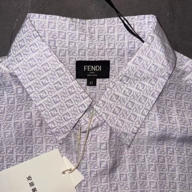 Fendi Fendi size 41 Full print shirt Size US L / EU 52-54 / 3 - 5 Thumbnail
