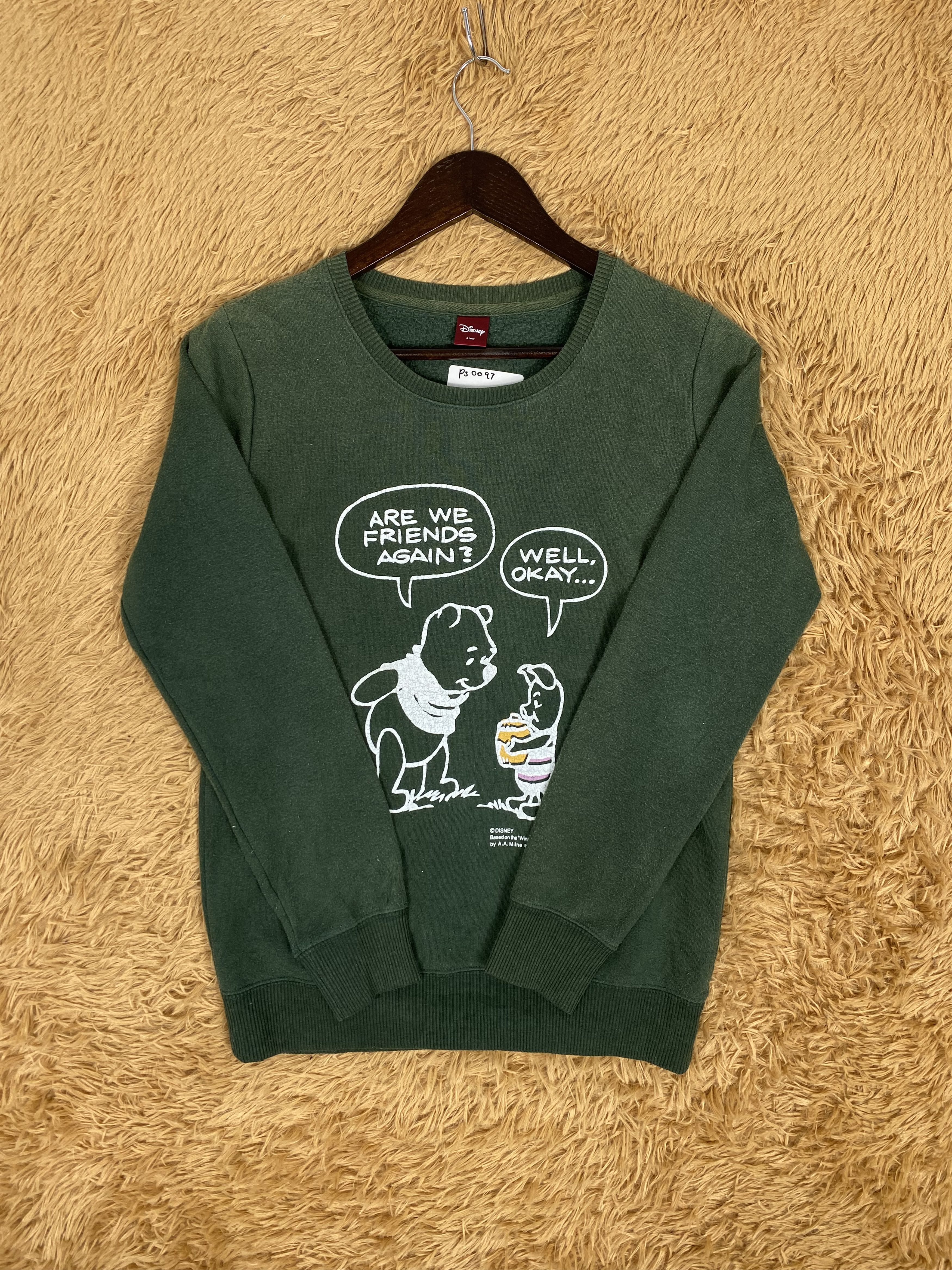 Disney Vintage Pooh Bear Sweatshirts PS0097 Size US S / EU 44-46 / 1 - 3 Thumbnail