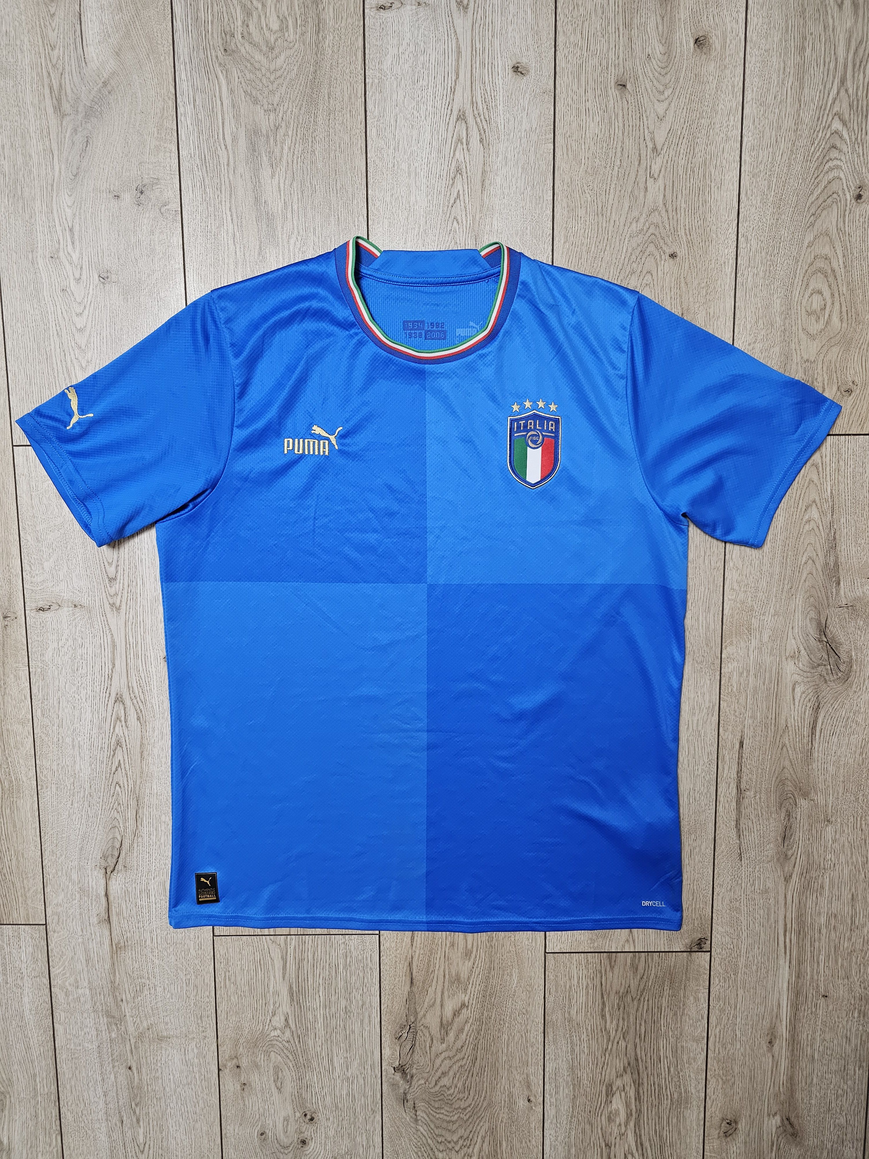 Puma ITALY 2022 2023 HOME FOOTBALL SHIRT ITALIA SOCCER JERSEY Size US XL / EU 56 / 4 - 1 Thumbnail