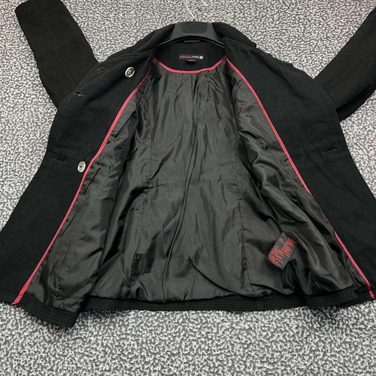 Other Weather Tamer Pea Coat Women Black Pocket Outdoor Wool M Size M / US 6-8 / IT 42-44 - 7 Thumbnail