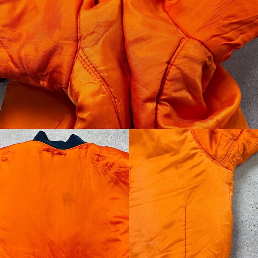 Alpha Industries Reversible 90s MA-1 Bomber jkt US army navy military usa Size US L / EU 52-54 / 3 - 14 Thumbnail