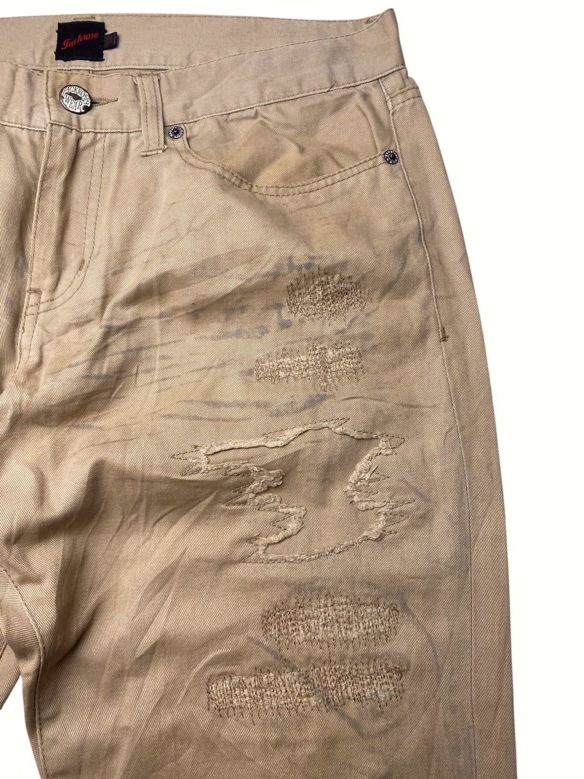 If Six Was Nine 2000's Jackrose Clawmark Boro Buckle Pants Size US 33 - 5 Thumbnail