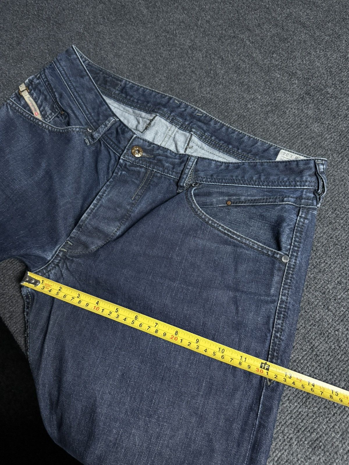 Diesel Luxury 00s Y2K Diesel Belther Regular Slim Tapered Jeans Size US 36 / EU 52 - 24 Thumbnail