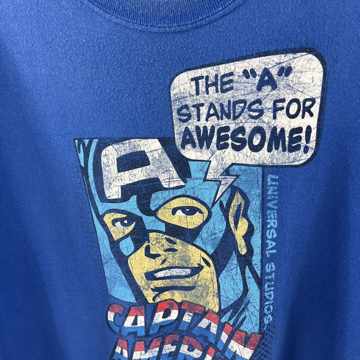 Marvel Comics × Universal Studios × Vintage Captain America Vintage 90’s Tee Universal Studios Marvel Size US XXL / EU 58 / 5 - 5 Thumbnail