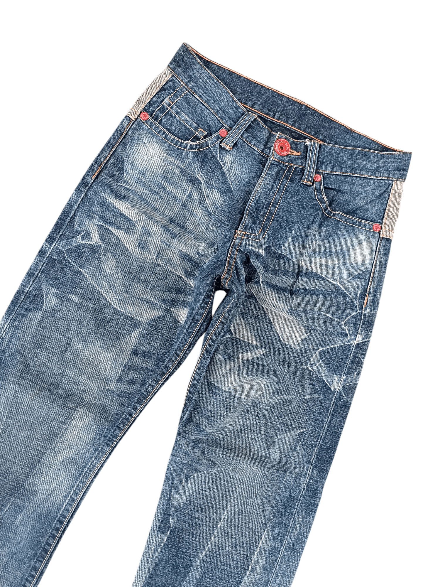 Japanese Brand Steals‼️Vintage Co&Lu 56 Big Logo Japanese Denim Jeans Size US 30 / EU 46 - 15 Thumbnail
