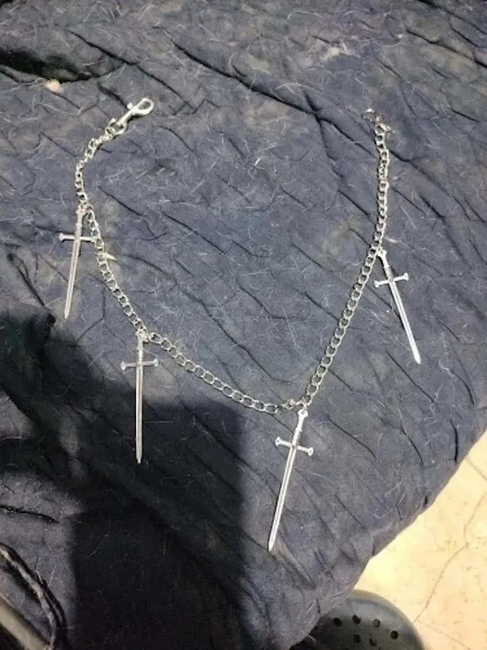 Jewelry Cross Sword Waist Pant Chain Size ONE SIZE - 4 Thumbnail