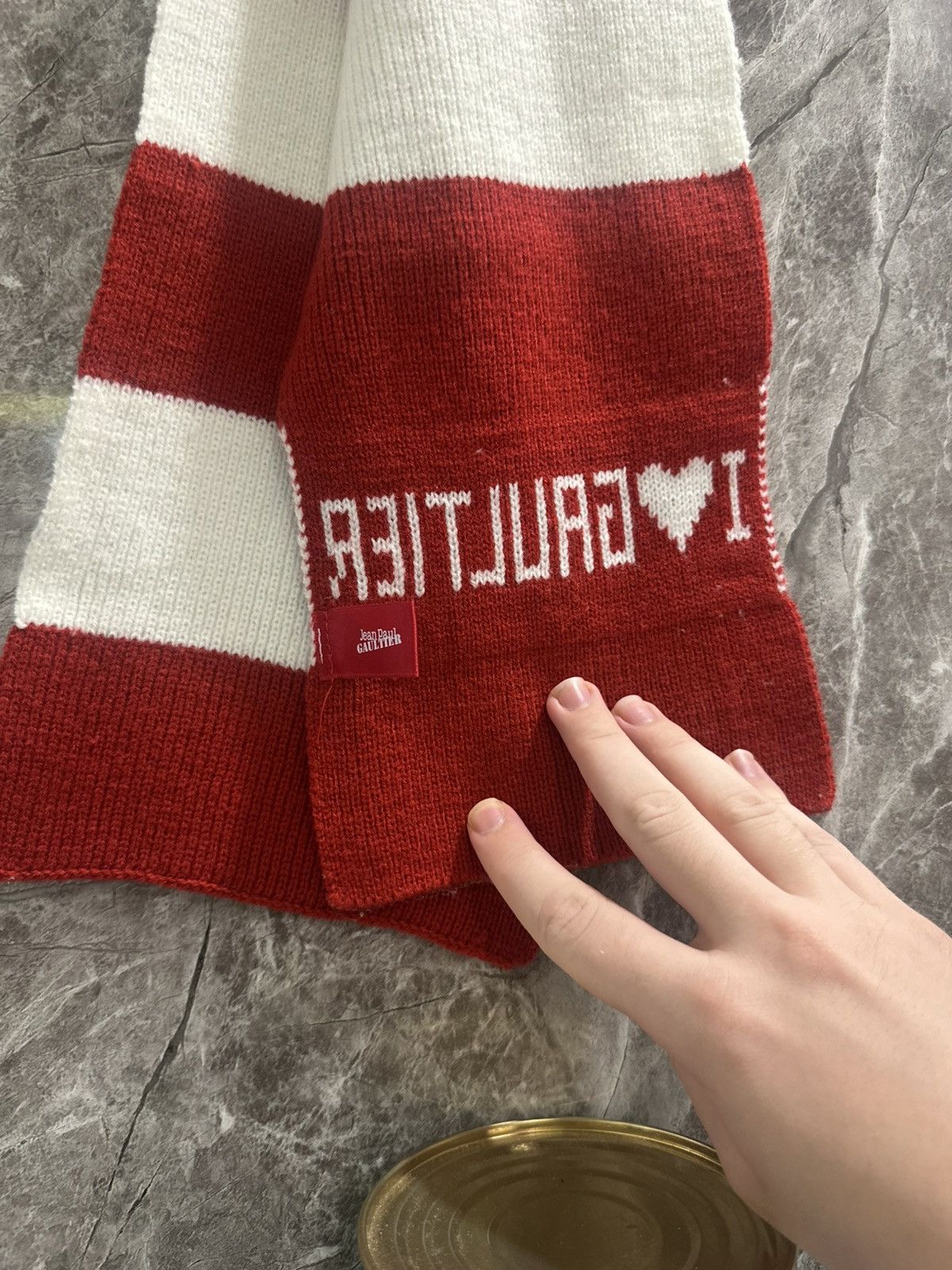 Jean Paul Gaultier Jean Paul Gaultier “I love Gaultier” Vintage Scarf Size ONE SIZE - 7 Thumbnail
