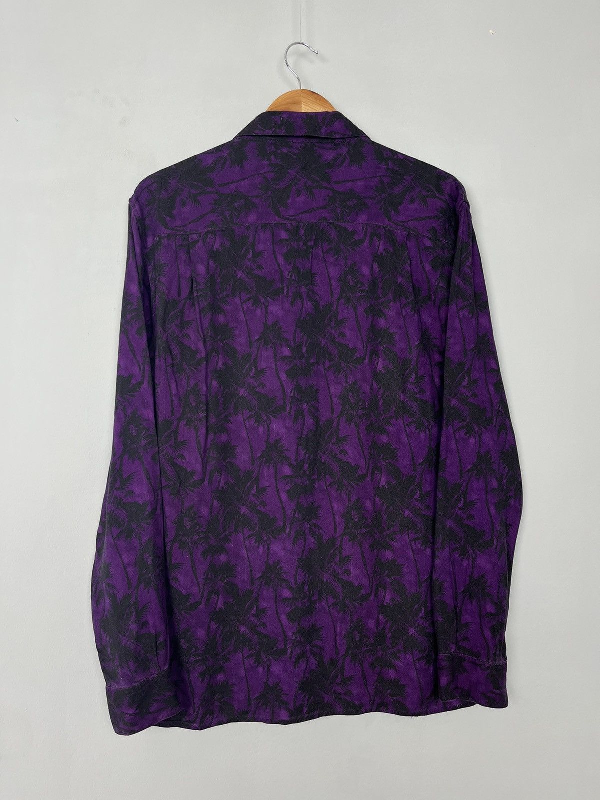 The Kooples The Kooples Paris Lux Palm Print Viscose Long Sleeve Shirt Size US S / EU 44-46 / 1 - 5 Thumbnail