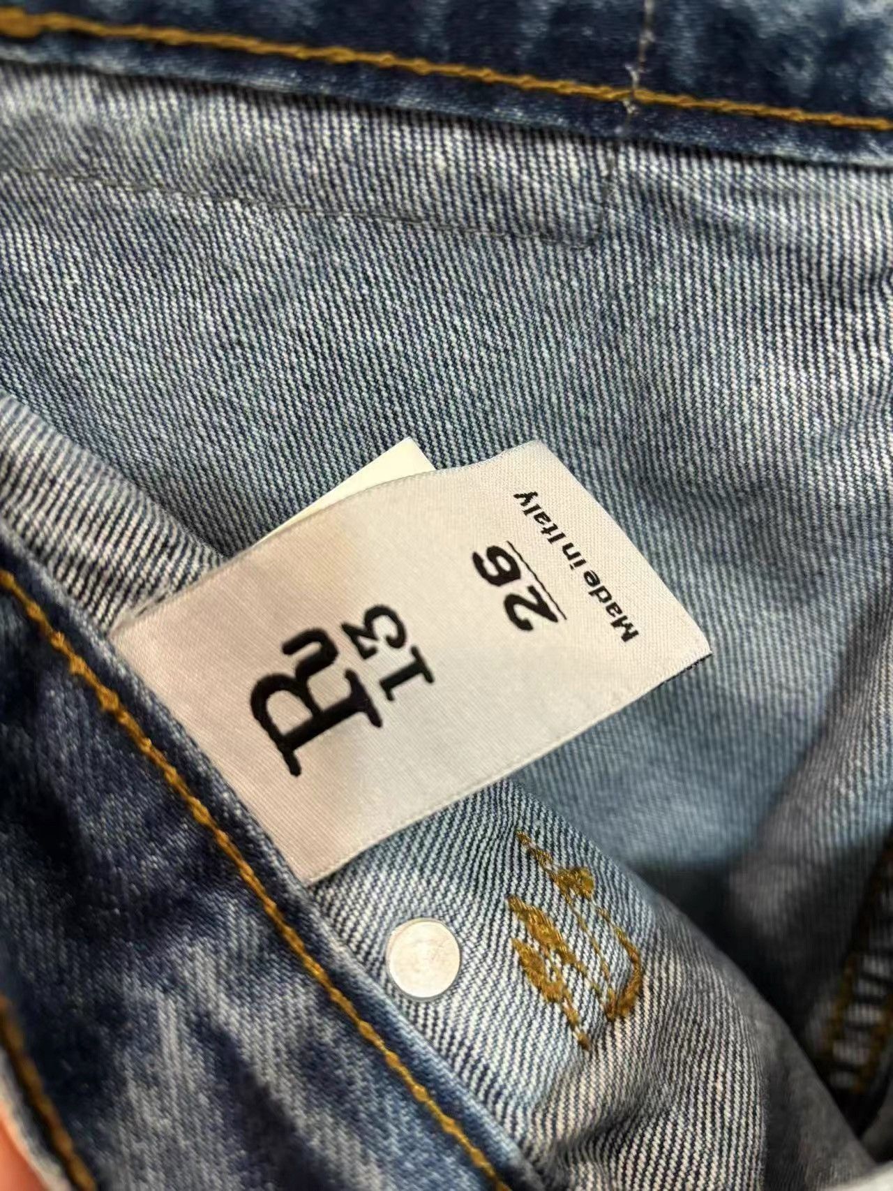 R13 R13 Genuine Fake Two-piece Denim Skirt K31 Size 26" / US 2 / IT 38 - 3 Thumbnail