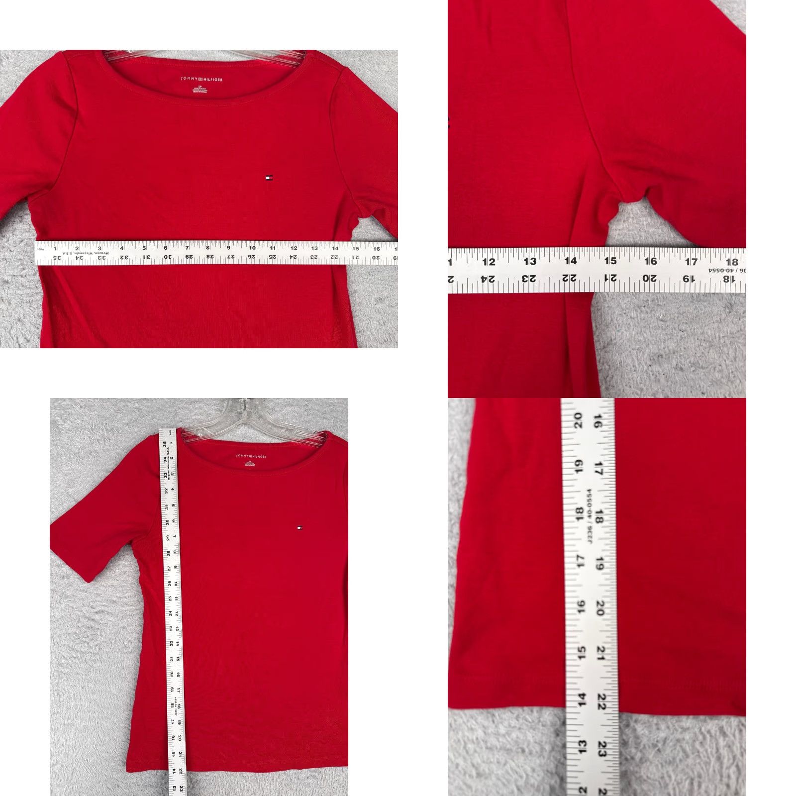 Ralph Lauren Lauren Ralph Lauren Shirt Women Small Red Cotton Jersey Casual Short Sleeve Sports Size S / US 4 / IT 40 - 8 Thumbnail
