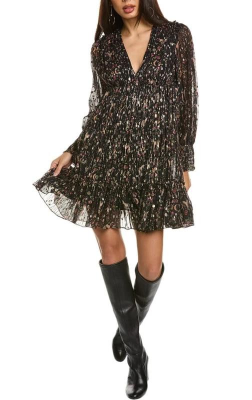Sandro Sandro Paris dress women Dinna Printed 38 silk Size XS / US 0-2 / IT 36-38 - 1 Thumbnail