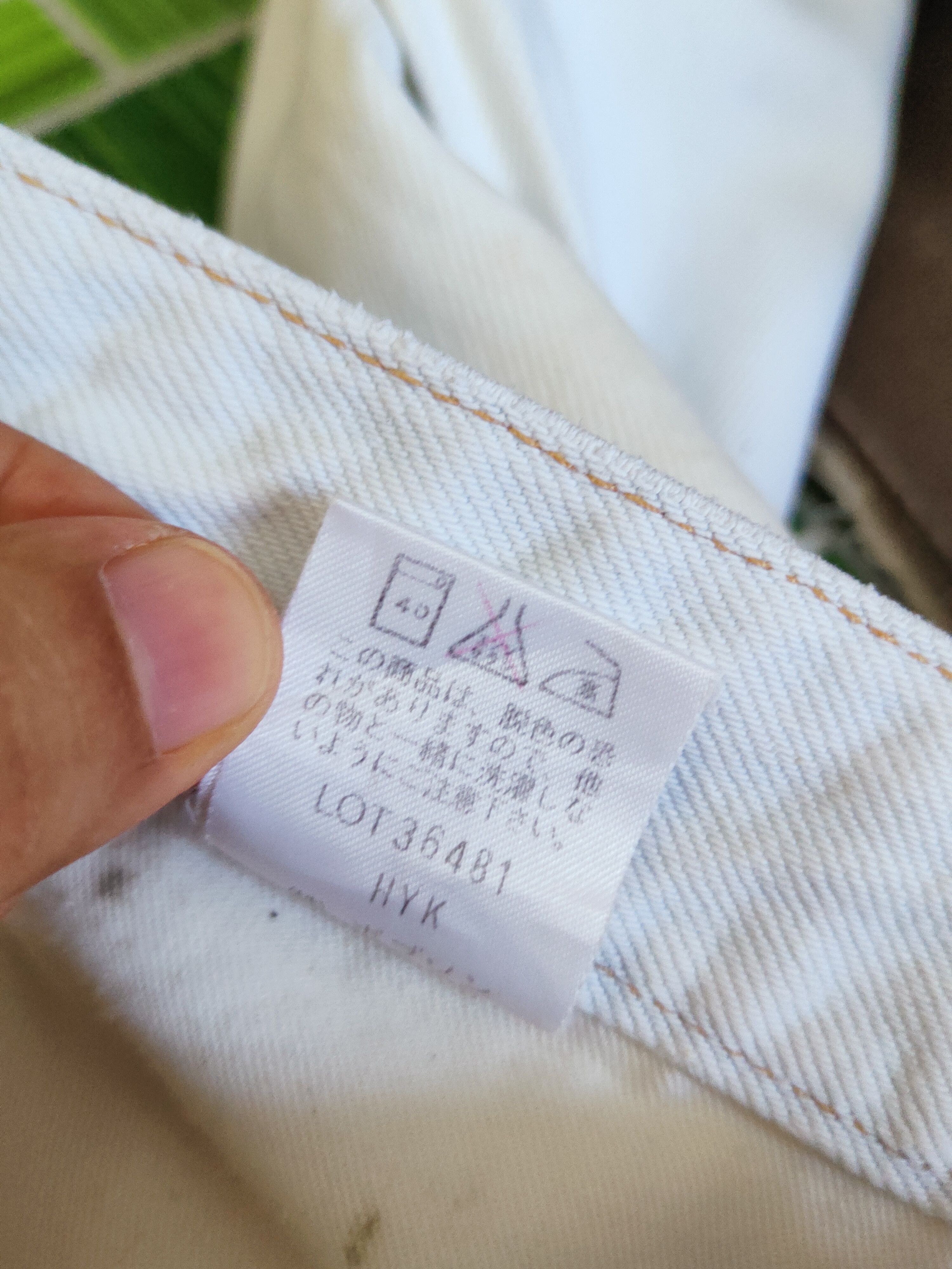 Japanese Brand Bobson Pro White vintage Distressed Ripped Jeans #W543 Size US 33 - 16 Thumbnail