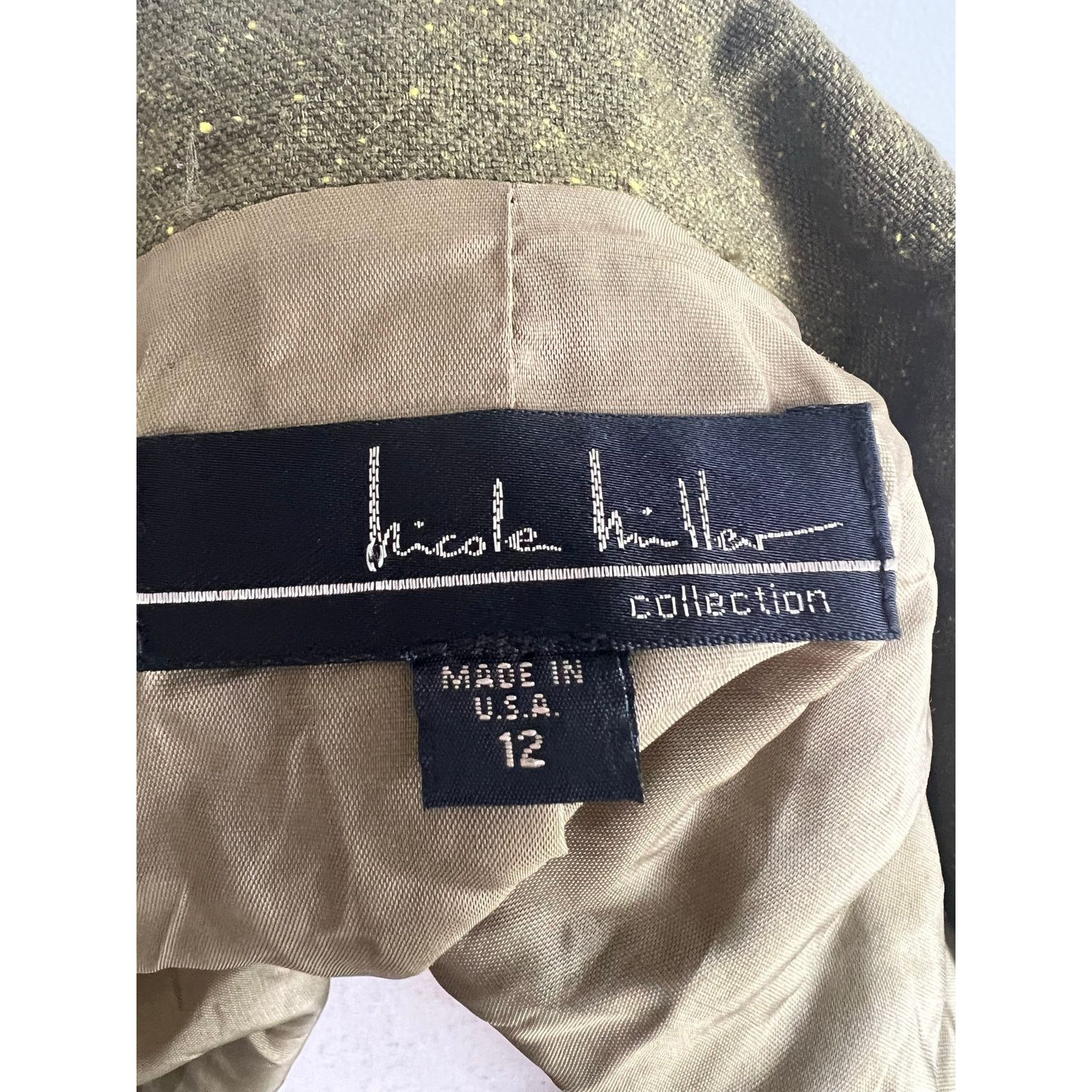 Nicole Miller Vintage Nicole Miller Women’s Wool/Silk Blend Jacket Size 12 Size XL / US 12-14 / IT 48-50 - 7 Thumbnail