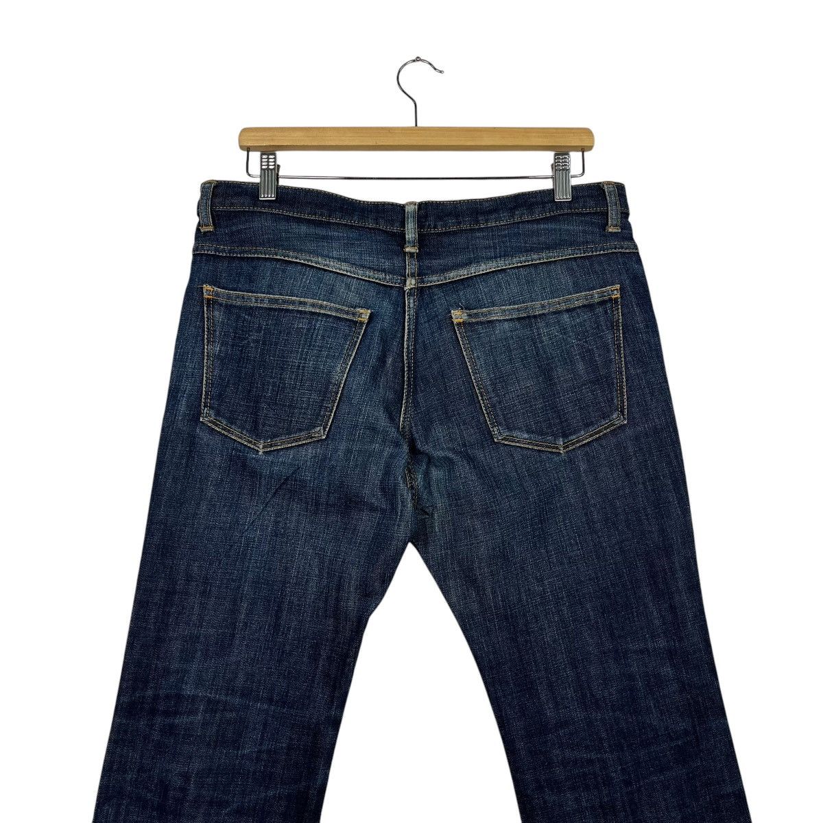 20471120 Vintage Stiff Denim Jeans Size 34" / US 12 / IT 48 - 9 Thumbnail