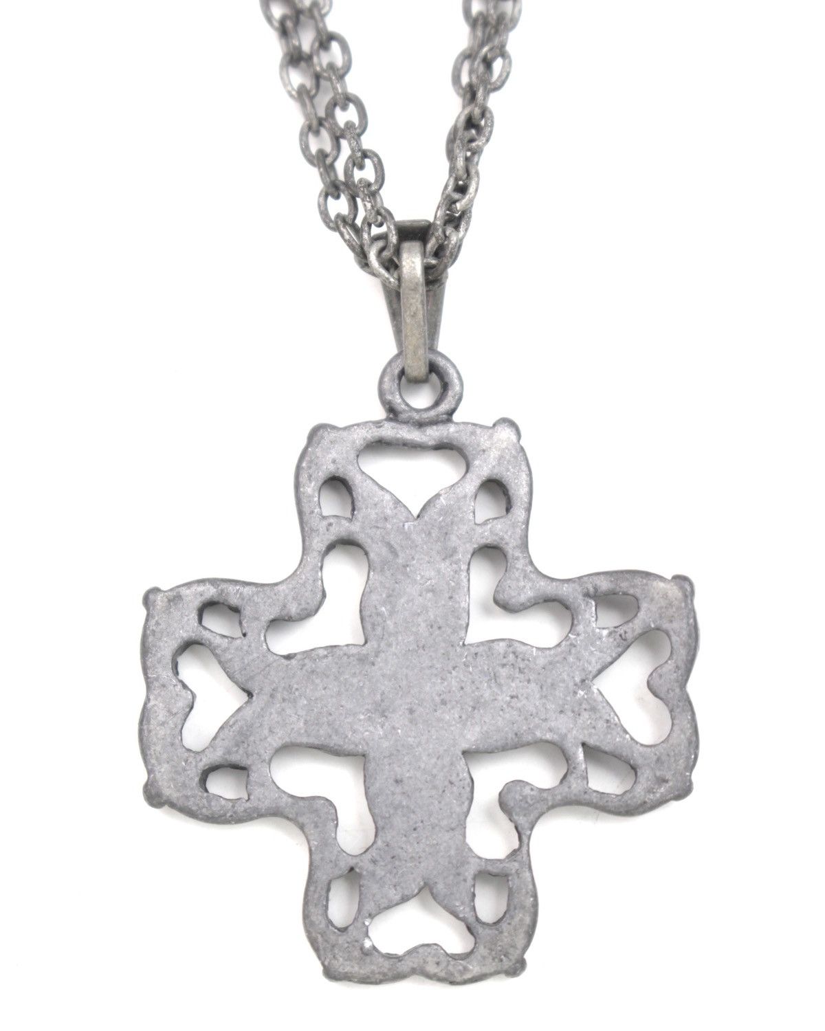 Hysteric Glamour 2000S JAPANESE MADE GOTHIC FLORAL QUATREFOIL CROSS NECKLACE Size ONE SIZE - 4 Thumbnail