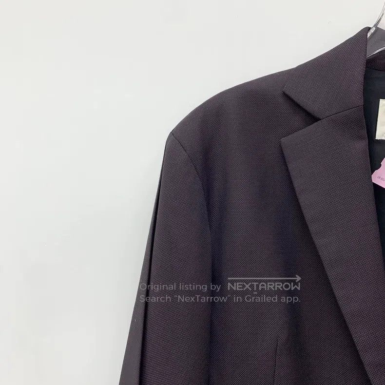Acne Studios Acne Studios Grape Purple Wool Lapel Single Button Long Sl Size 4XL / US 24-26 - 3 Thumbnail