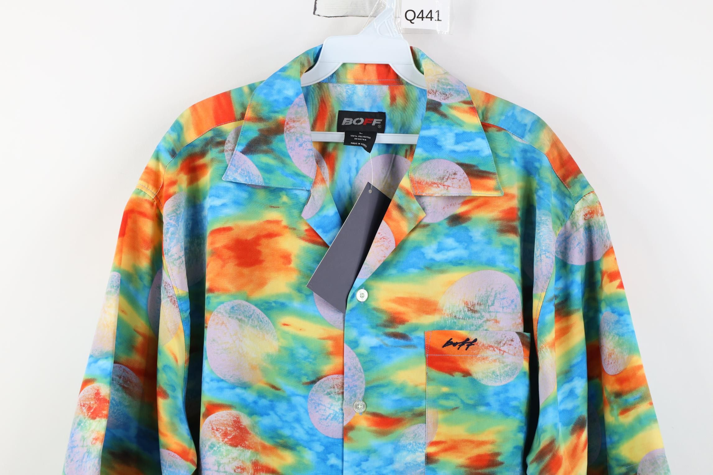 Vintage Deadstock Vintage 90s Y2K Streetwear Collar Button Shirt Size US L / EU 52-54 / 3 - 2 Thumbnail