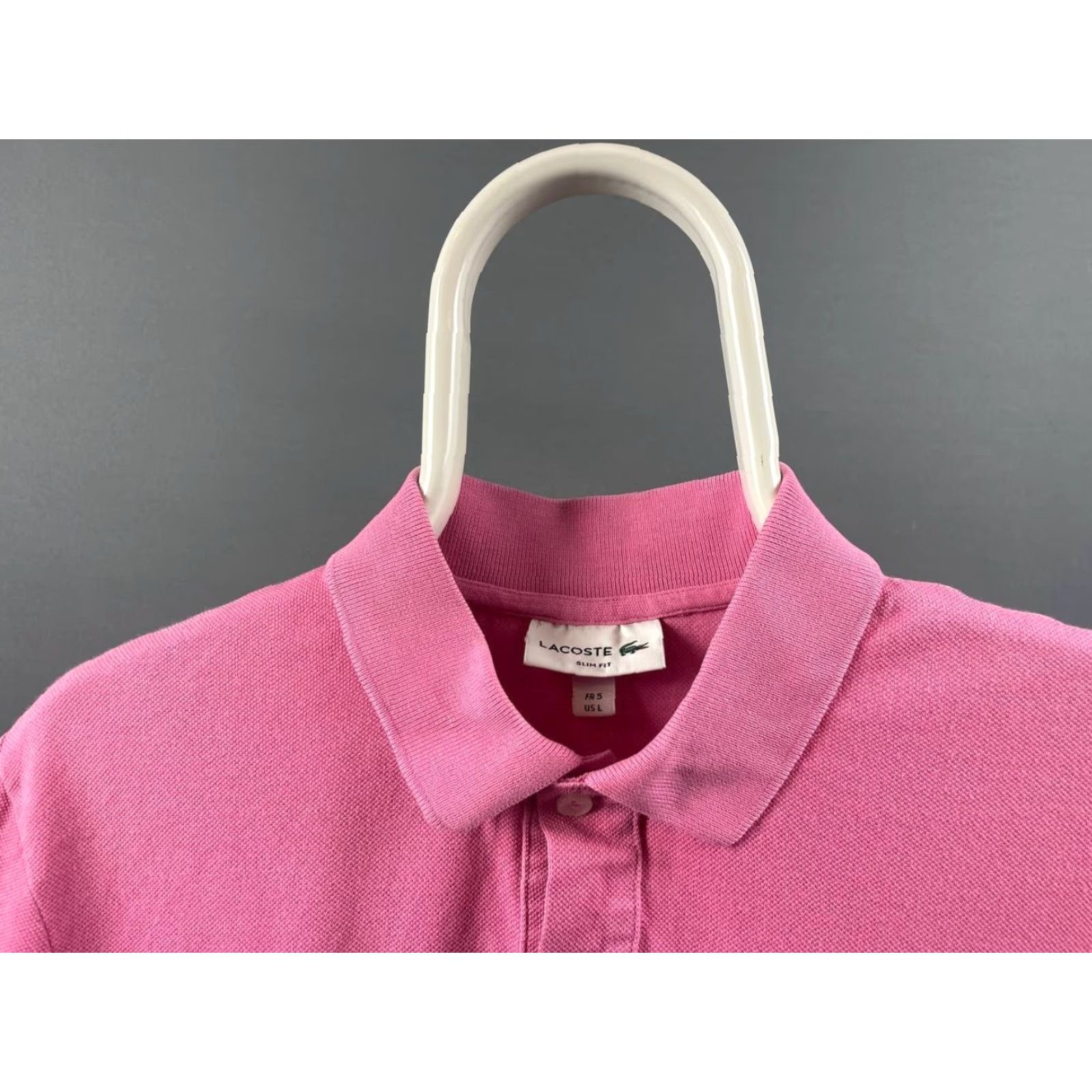 Lacoste Lacoste Polo Shirt Mens Slim Fit Pink Short Sleeve Button Up Golf Casual Shirt Slim Fit Lacoste Mens Polo Shirt Pink Short Sleeve Button Up Size US L / EU 52-54 / 3 - 4 Thumbnail