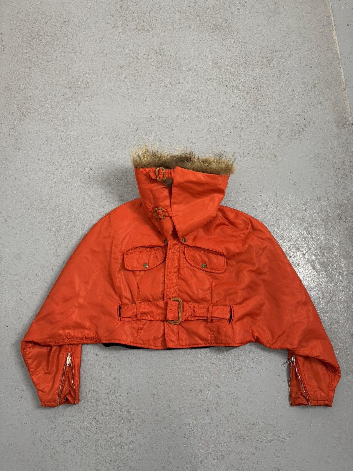 CLOSED × Marithe + Francois Girbaud 80s Marithe Francouis Girbaud For Closed Fur Jacket Size M / US 6-8 / IT 42-44 - 3 Thumbnail