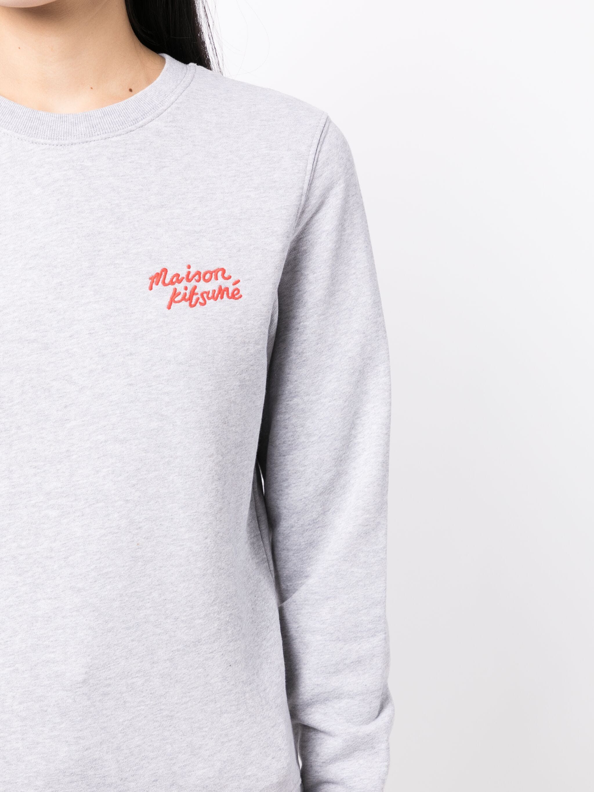 Maison Kitsune o1s22i1n0724 Crewneck Sweatshirt in Grey Size XS / US 0-2 / IT 36-38 - 5 Thumbnail
