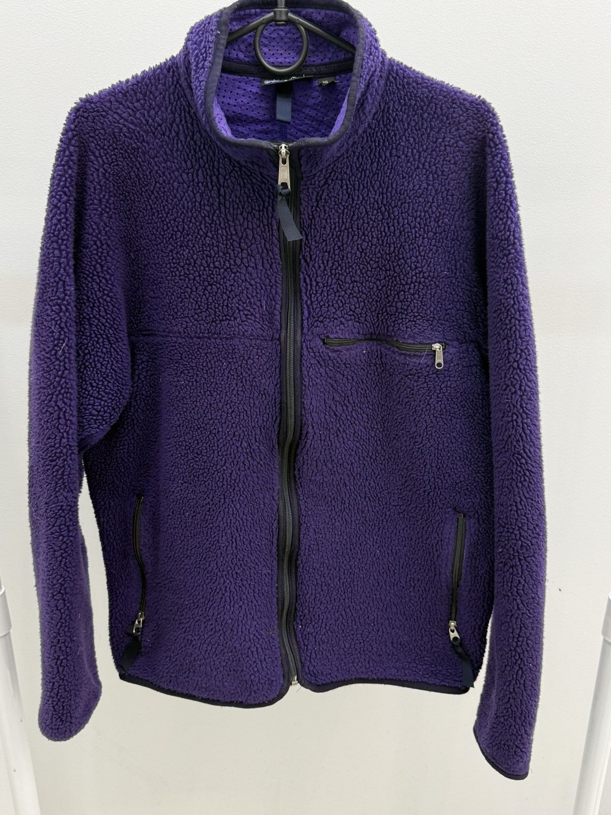 Patagonia Vintage 80s Patagonia Deep Pile Fleece Zip Jacket Size US XL / EU 56 / 4 - 2 Thumbnail