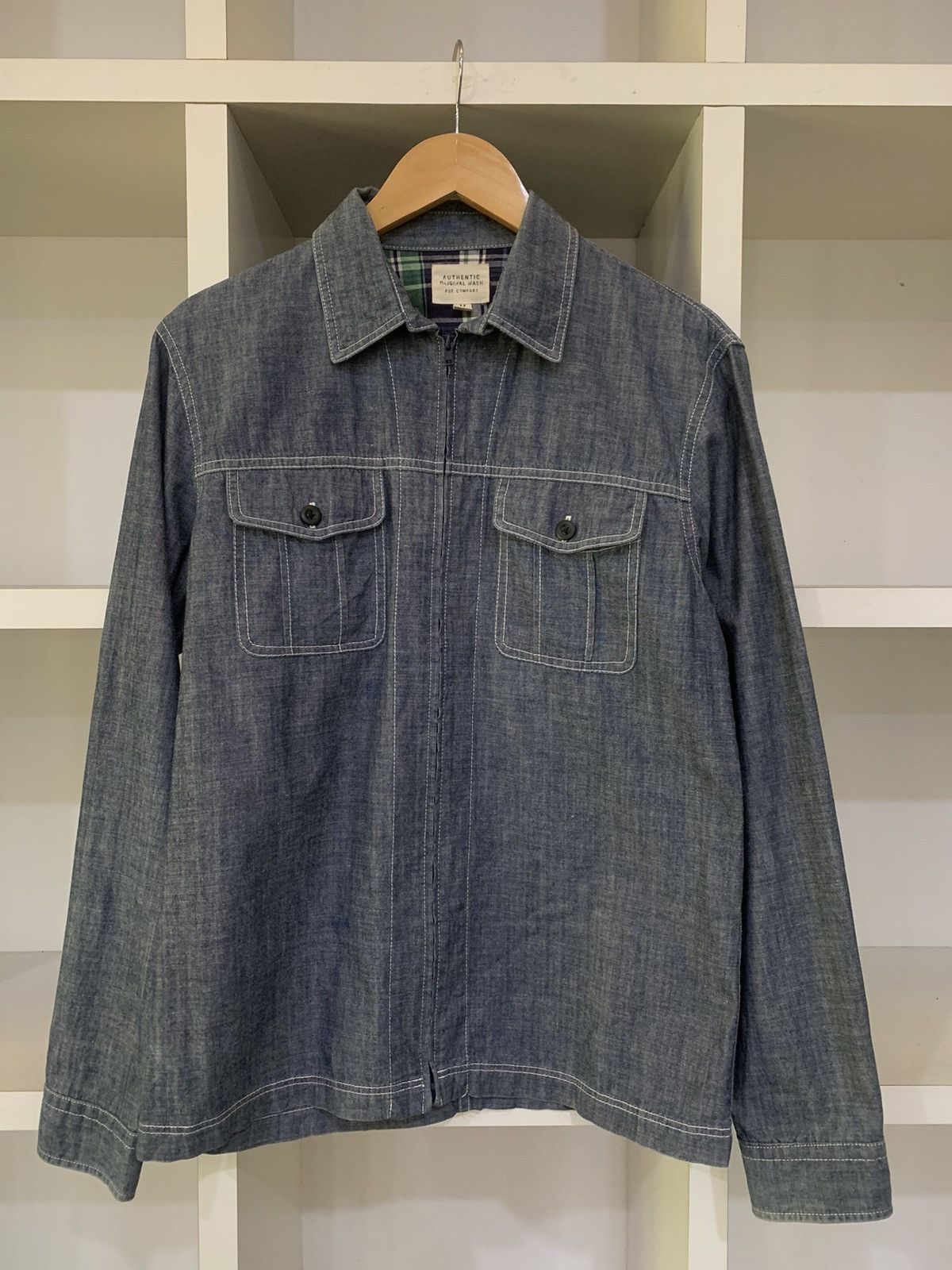 Uniqlo Uniqlo Zipper denim jacket Size US M / EU 48-50 / 2 - 1 Thumbnail