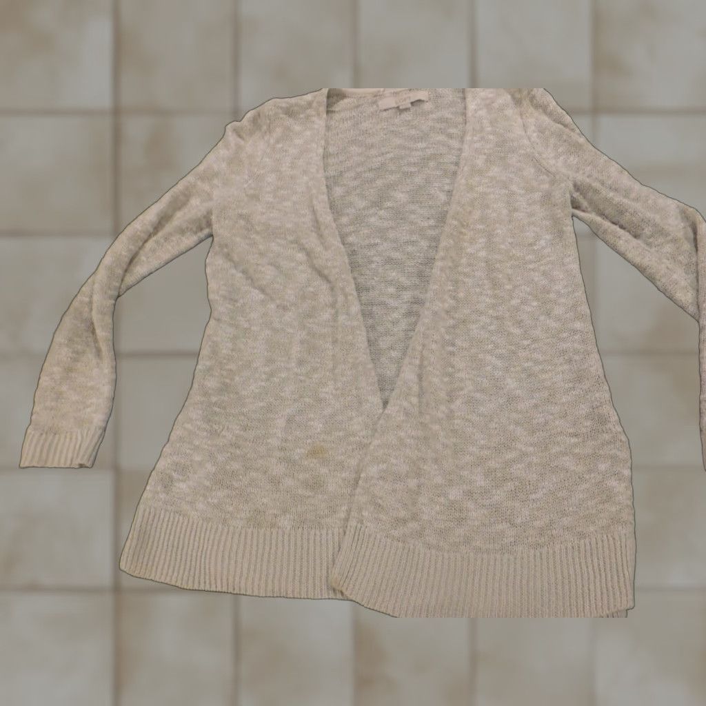 Loft Loft Beige Cardigan Knit Crew Neck Long Sleeve XS Regular Women Vintage? No Size XS / US 0-2 / IT 36-38 - 1 Thumbnail