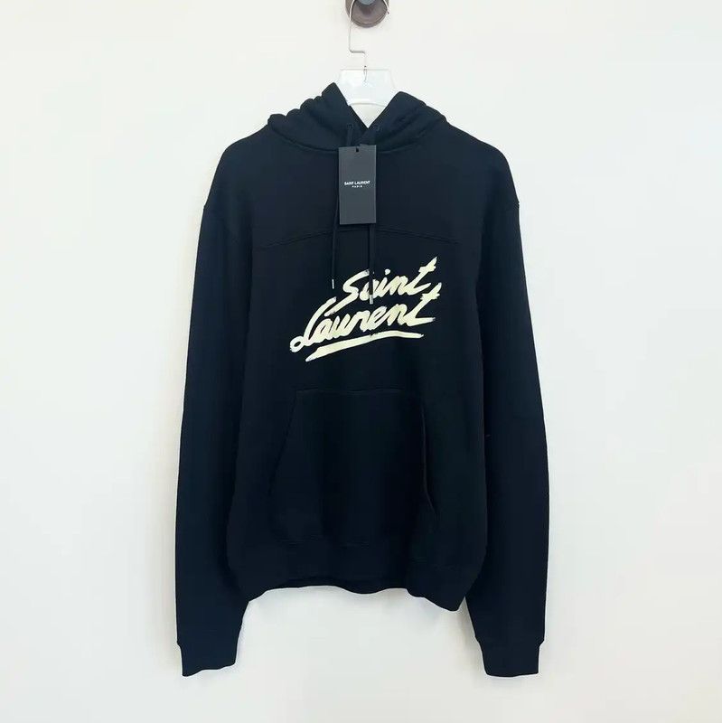 Yves Saint Laurent Saint Laurent Black Women's Hoodie XS 0089 Size XS / US 0-2 / IT 36-38 - 1 Thumbnail