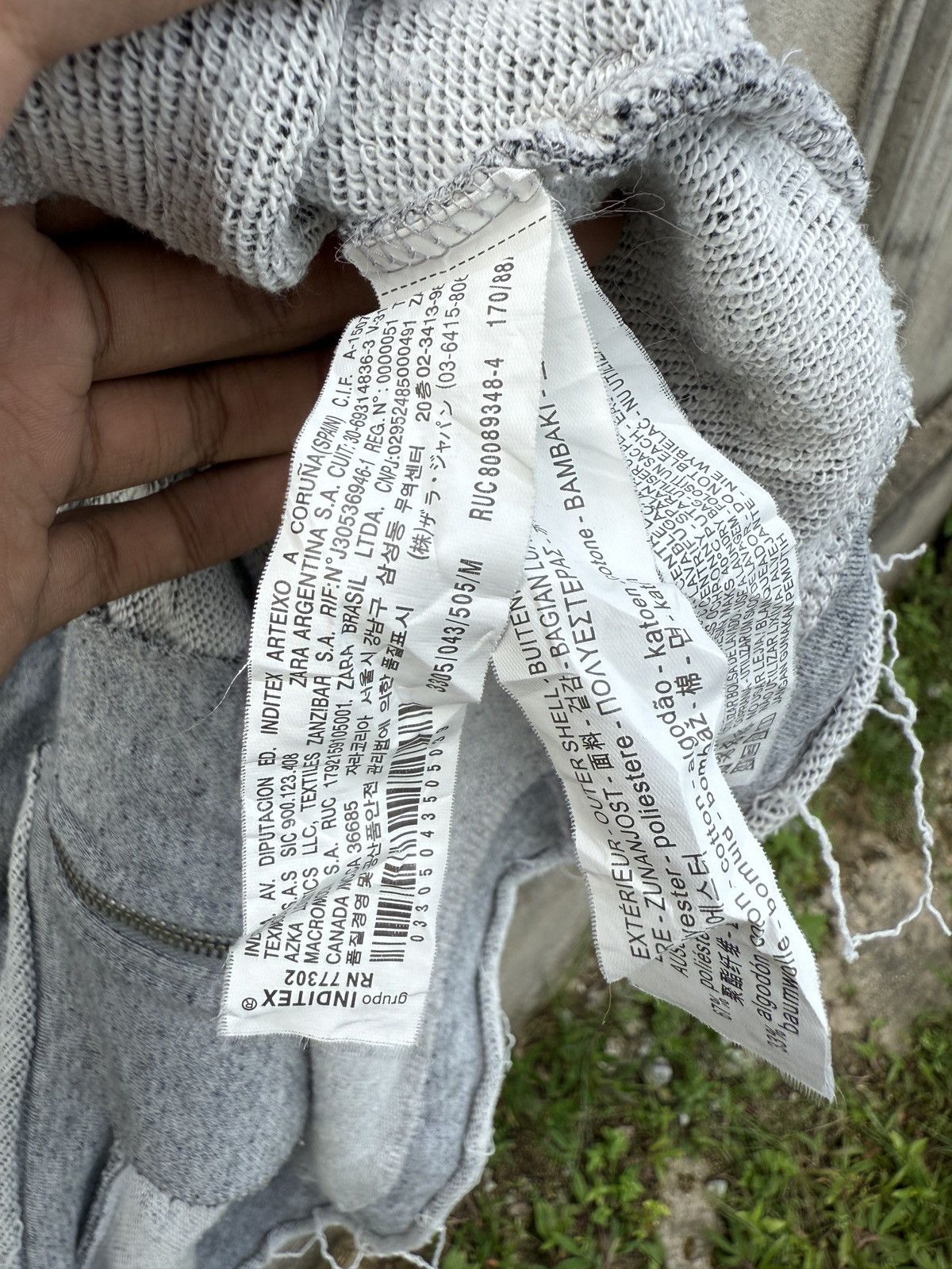 If Six Was Nine Zara Distressed Hoodie Inspired by If Six Was Nine Size US L / EU 52-54 / 3 - 12 Thumbnail