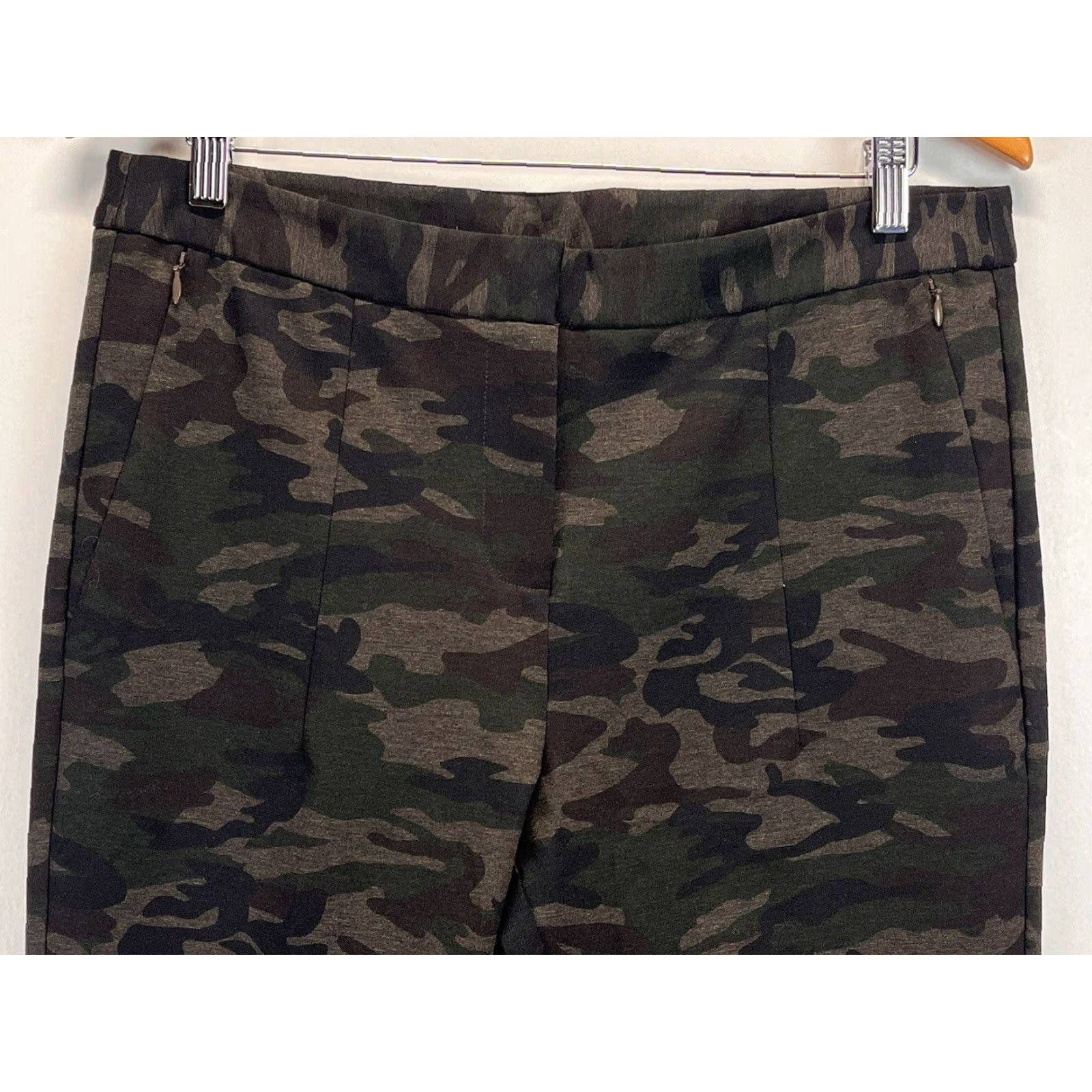 Soft Surroundings Soft Surroundings Camo Pants 12 Womens Stretch Knit Browns Comfort Military Casual Pockets Stretch Size 34" / US 12 / IT 48 - 2 Thumbnail