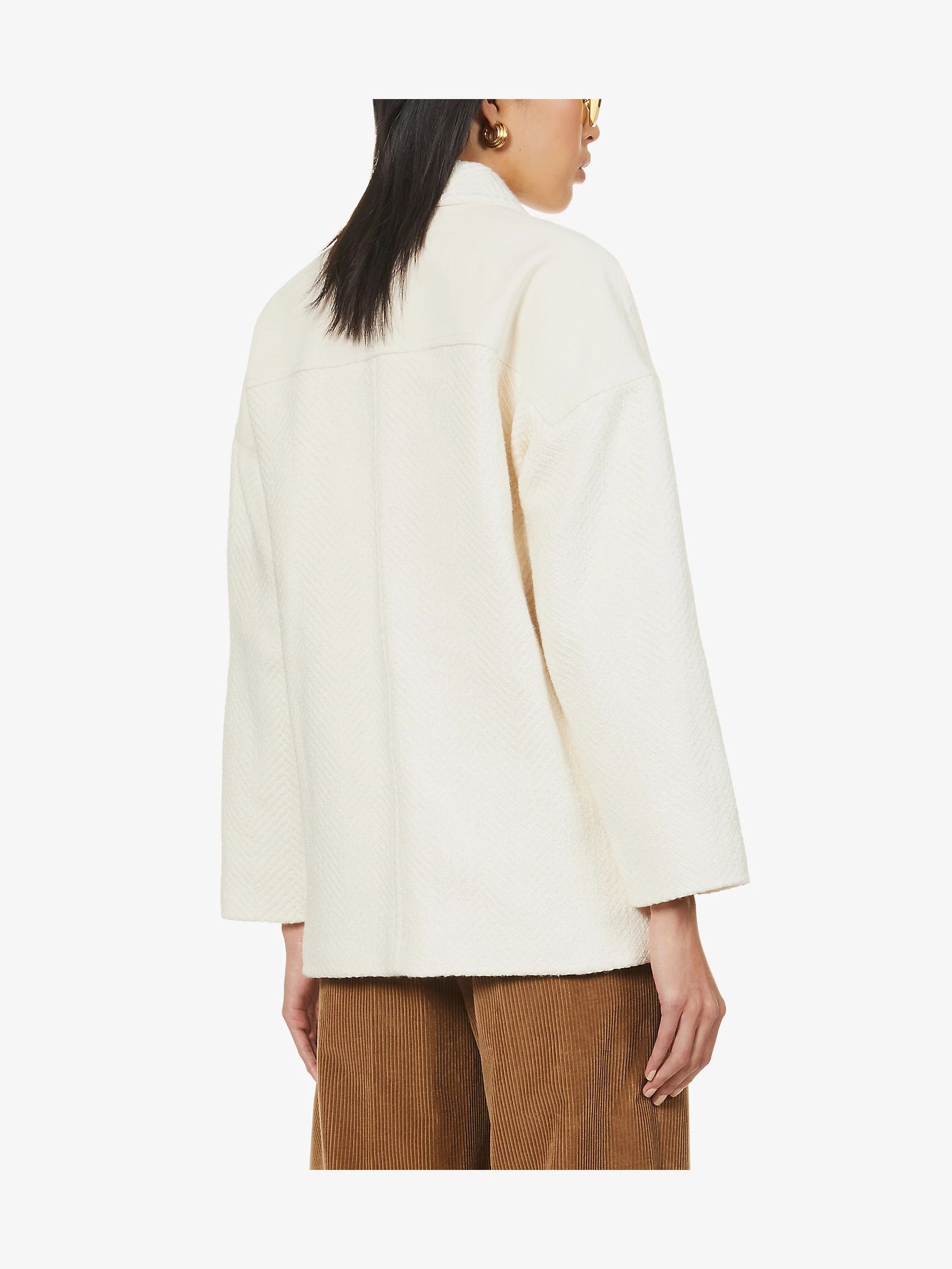 Other Claudie Pierlot Gerome Belted Cotton-Blend Twill Jacket Size XS / US 0-2 / IT 36-38 - 5 Thumbnail
