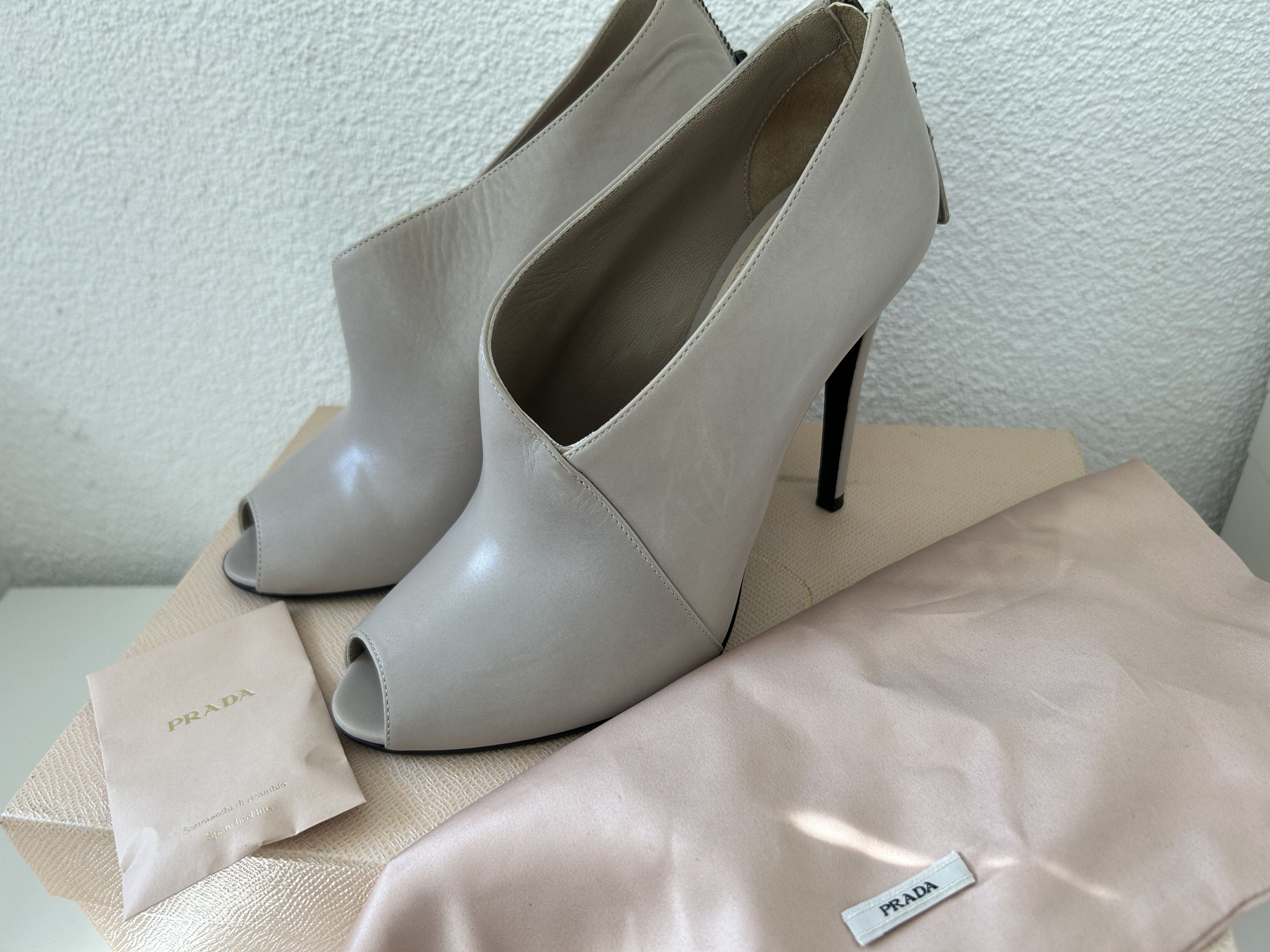 Prada Sqaure Toe Ankle Boots Size US 7 / IT 37 - 2 Thumbnail