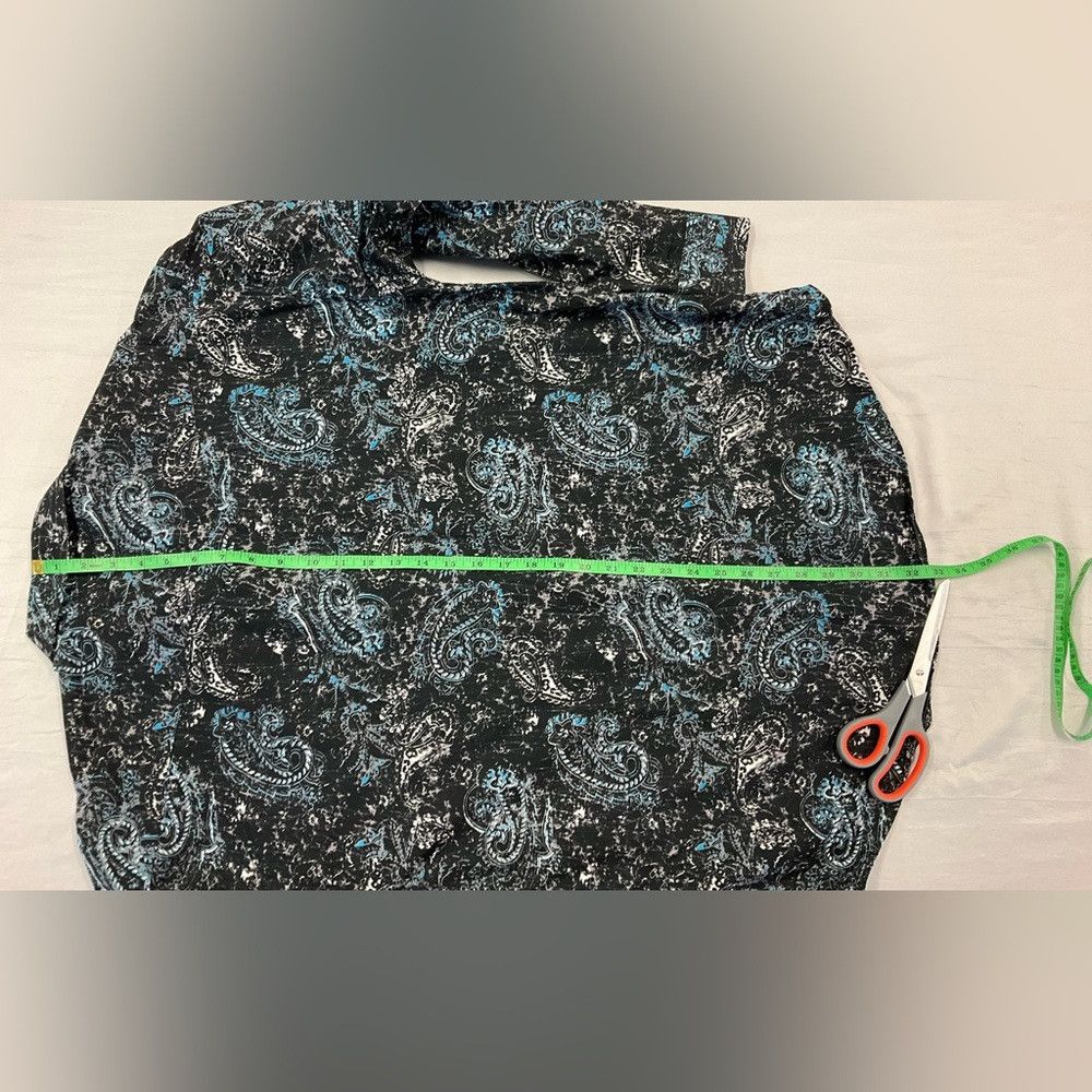 Ghetto Rodeo × Panhandle Slim PANHANDLE Black Blue Paisley Western Yoke Pearl Snap LARGE Size US L / EU 52-54 / 3 - 7 Thumbnail